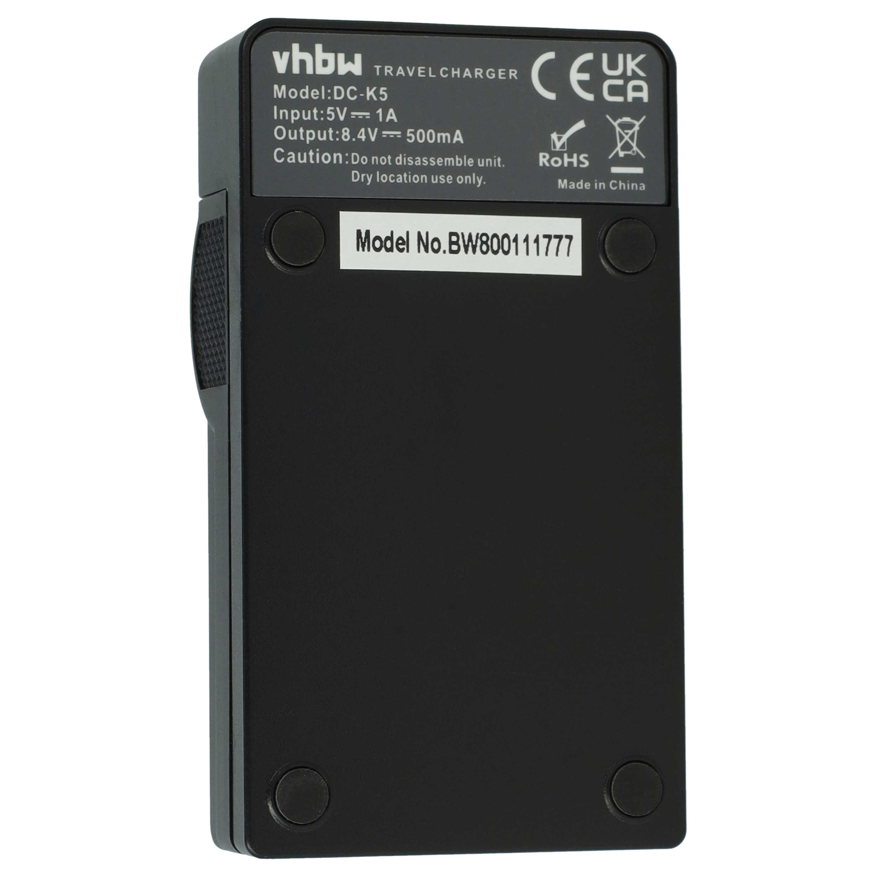 Battery Charger USB-C + Cable USB-C replaces Canon LC-E17, LC-E17C for Saramonic Digital Camera etc. - 0.5 A