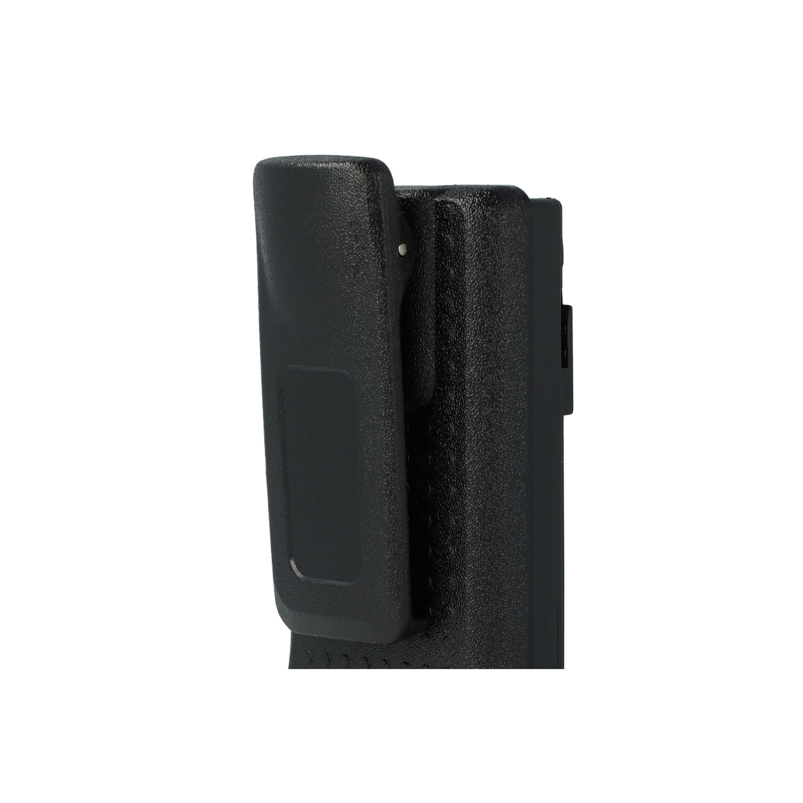 Radio 2x Battery replaces Motorola PMNN4406, PMNN4406BR, PMNN4409 - 3000 mAh 7.4 V Li-Ion + Belt Clip