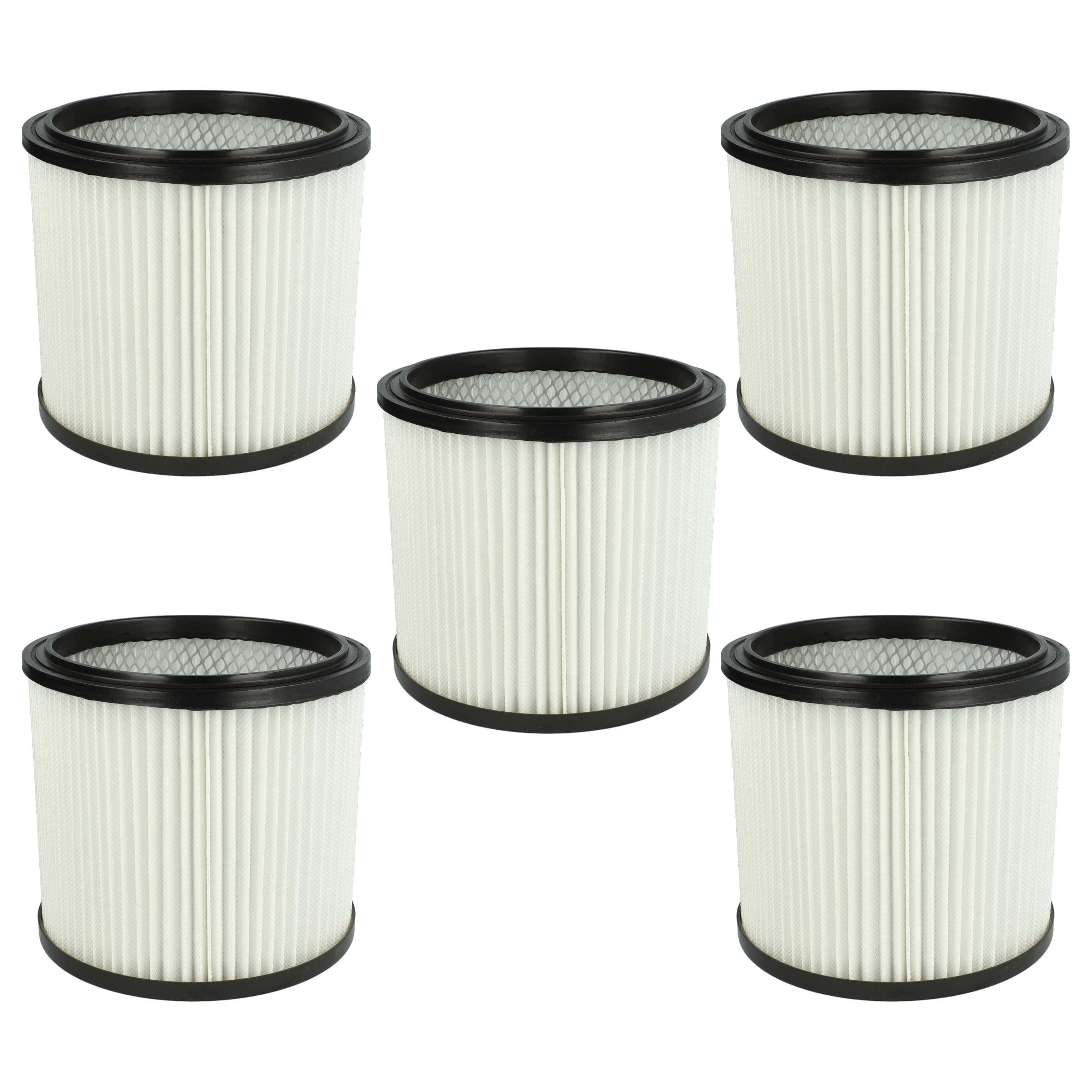5x Filtro reemplaza Einhell 2351110 para aspiradora LIV, blanco