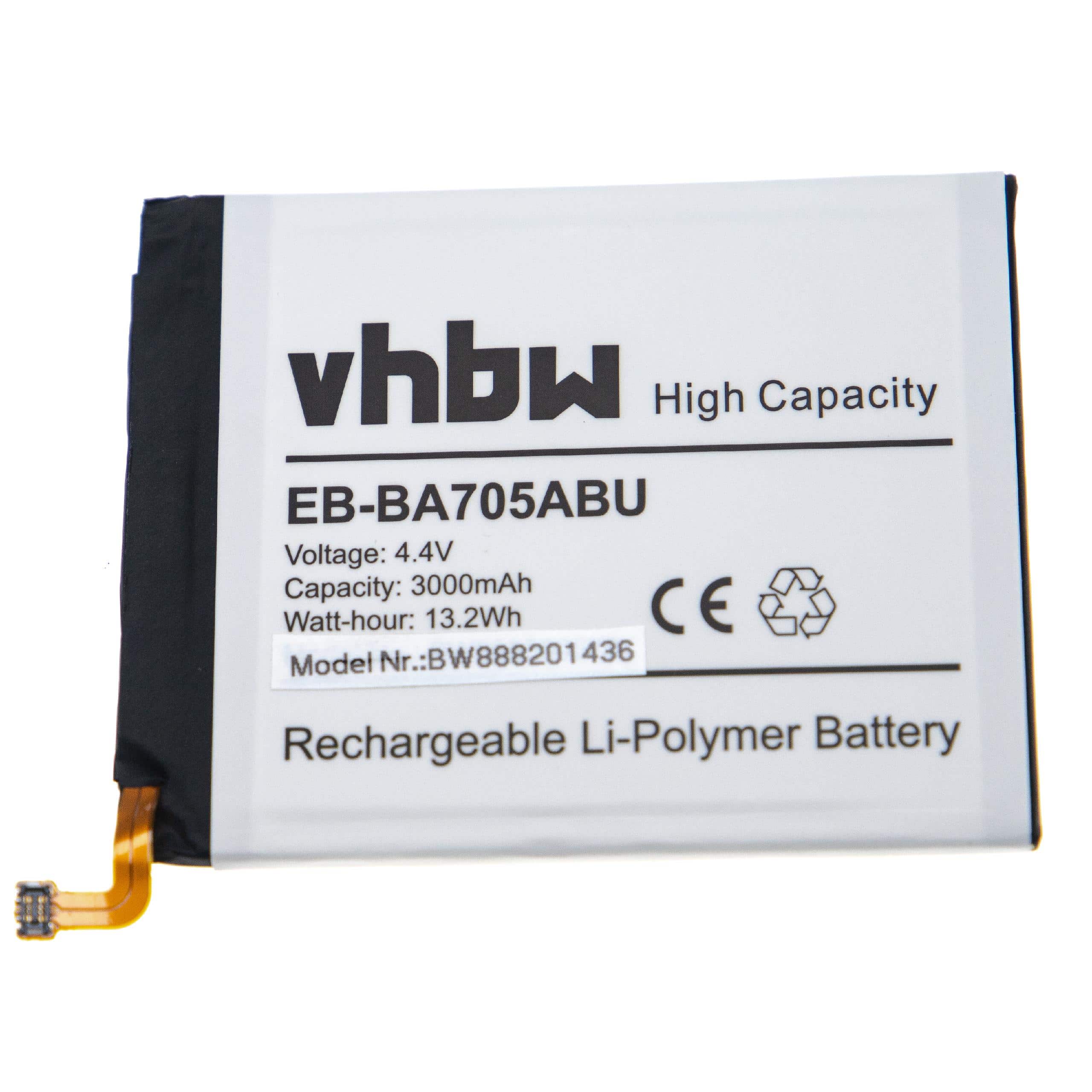Batteria sostituisce Samsung GH82-19746A, EB-BA705ABU per cellulare Samsung - 3000mAh 4,4V Li-Poly