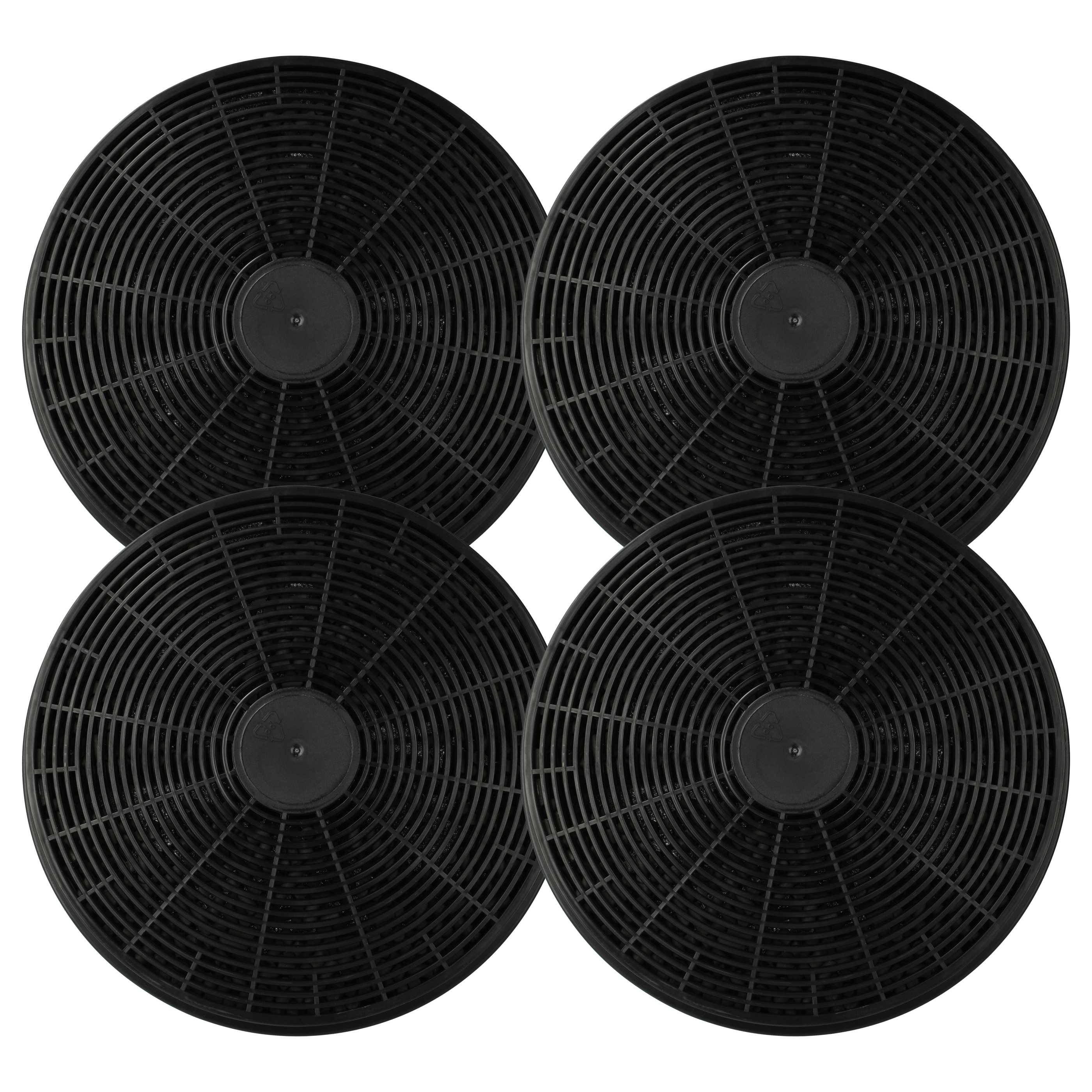 4x Activated Carbon Filter as Replacement for Bomann KF561 for Bomann Hob etc. - 17.5 cm