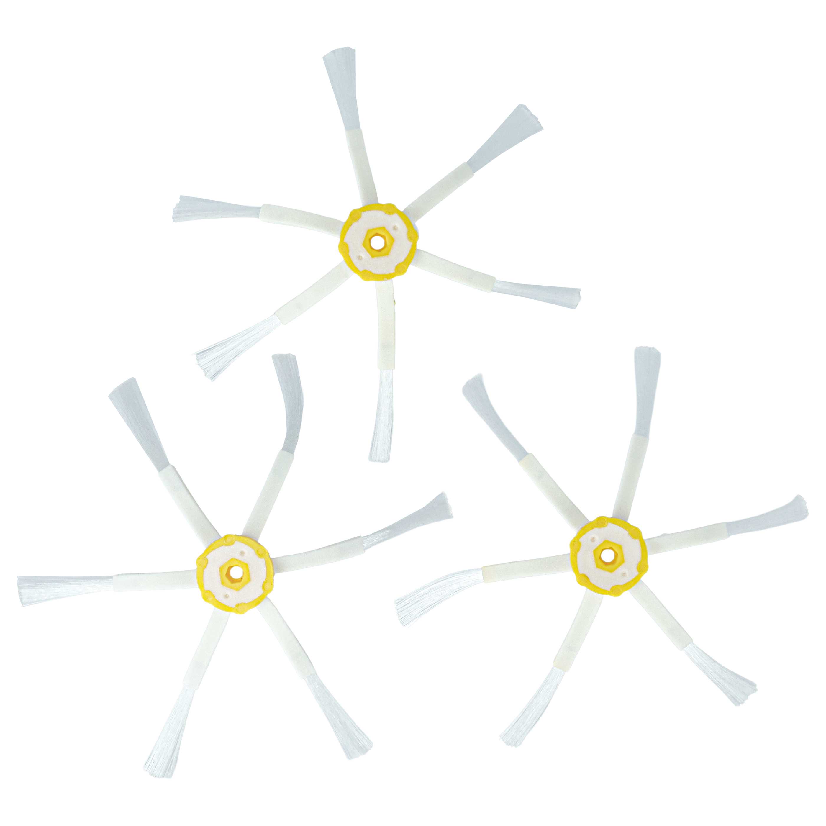 6x Side Brush suitable for iRobot Roomba 866, 886, 900, 980 Robot Vacuum Cleaner - 6-armed, white