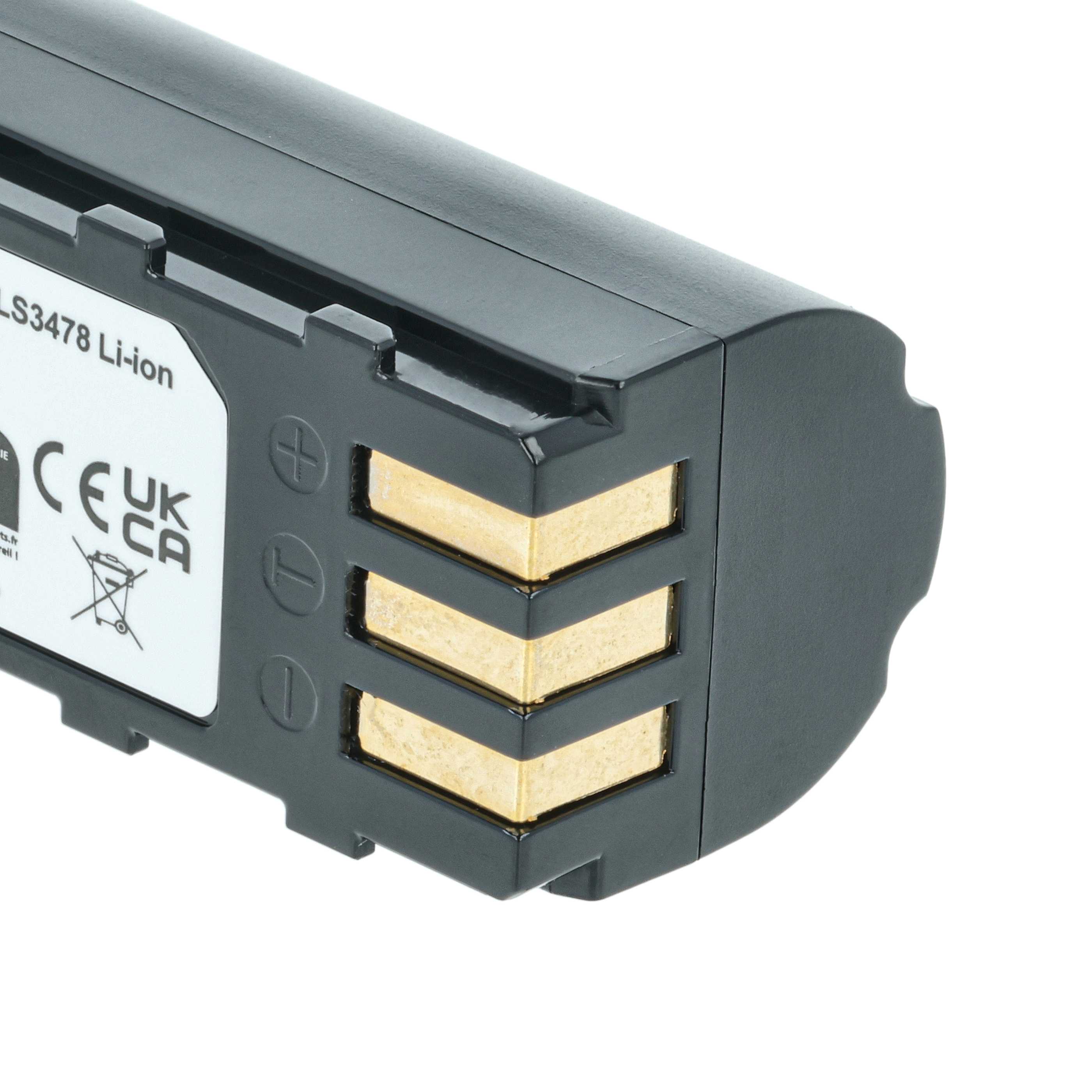 Batería reemplaza Motorola 21-62606-01 para escáner código de barras (3400 mAh, 3,7 V, Li-Ion)