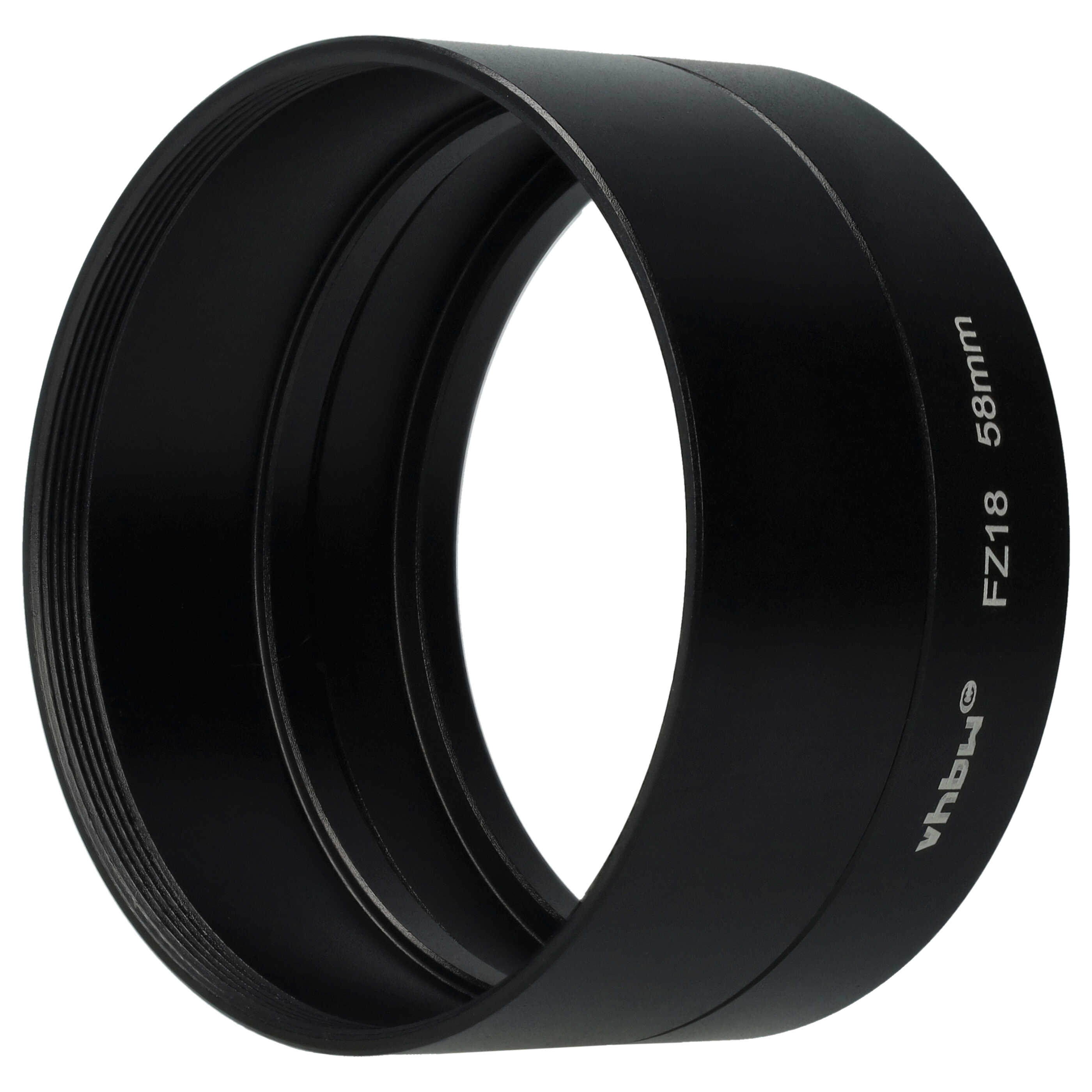 58 mm Filter Adapter, Tubular suitable for Panasonic Lumix DMC-FZ18 Camera Lens