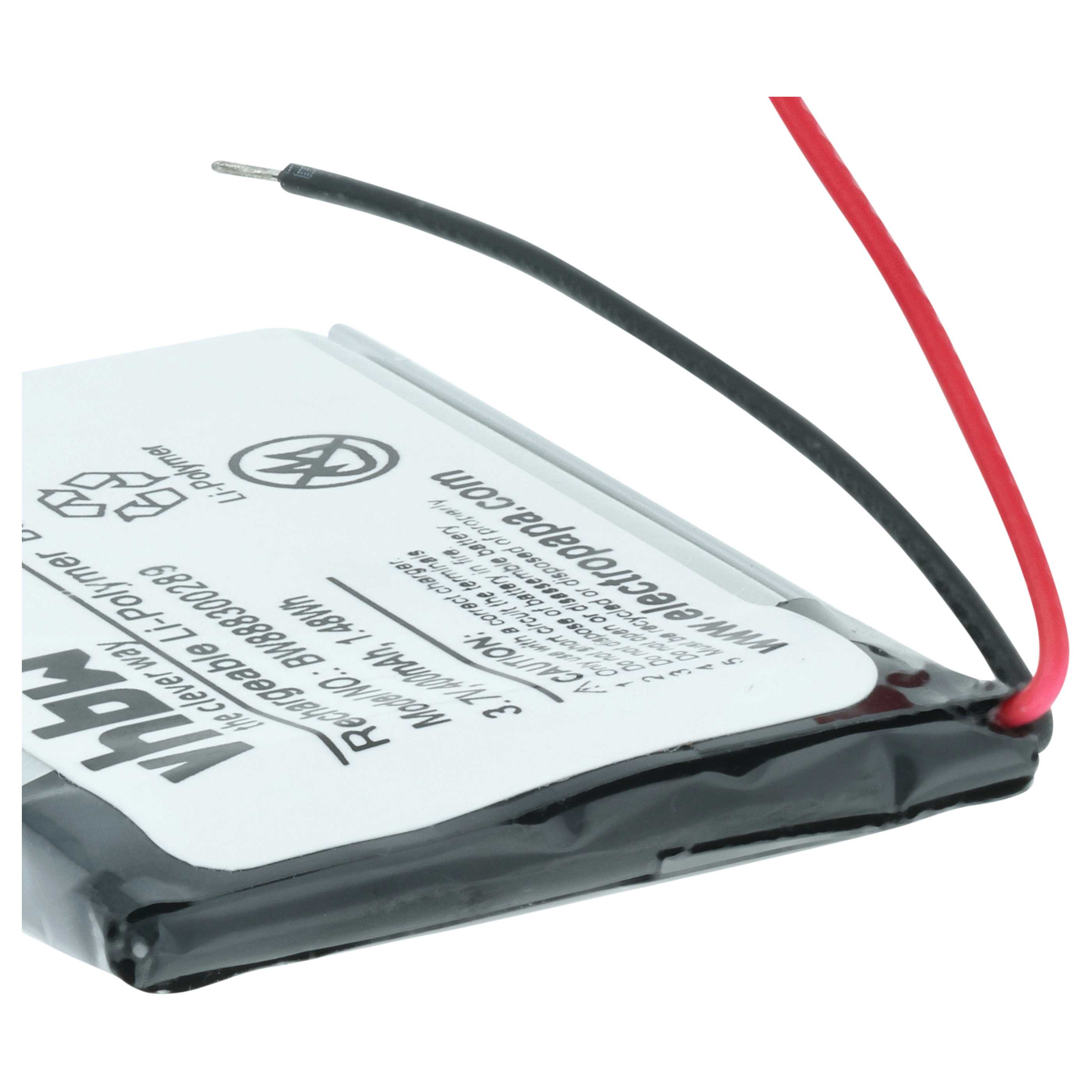 Batteria sostituisce Garmin 361-00126-00 per smartwatch - 400mAh 3,7V Li-Poly