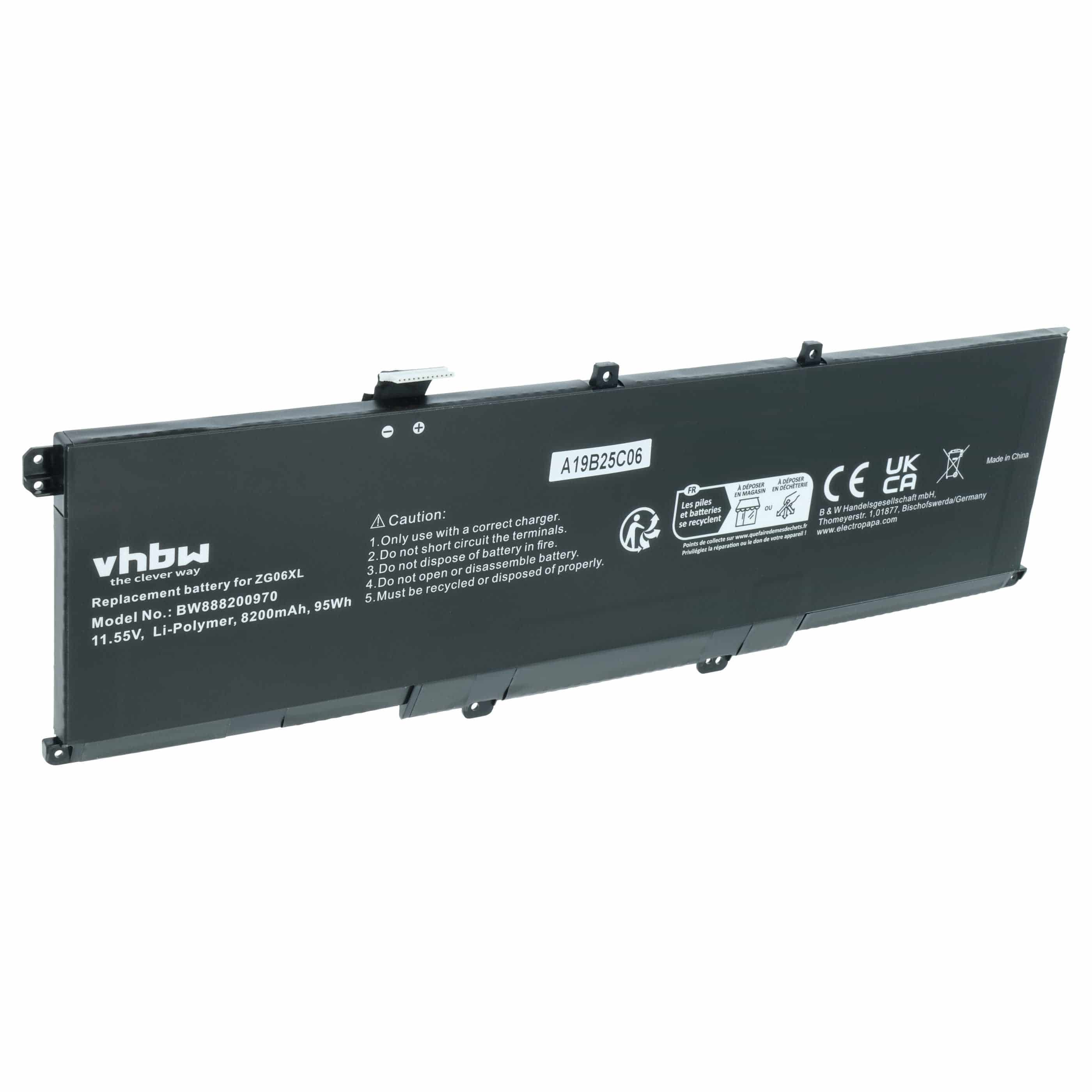 Akumulator do laptopa zamiennik HP L07045-855, HSTNN-1B8H, L07351-1C1 - 8200 mAh 11,55 V Li-Ion, czarny