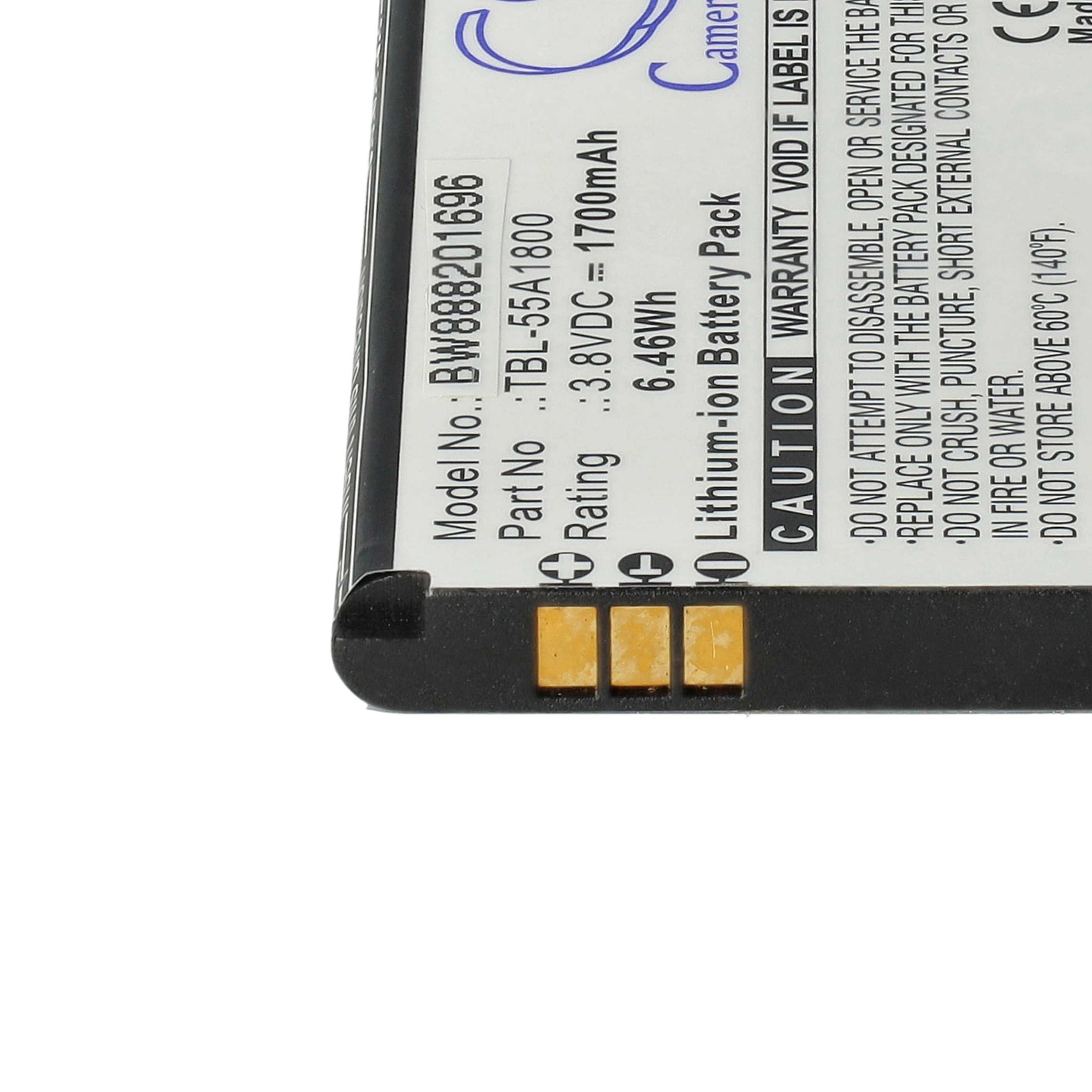 Batteria per hotspot modem router portatile sostituisce TP-Link TBL-55A1800 TP-Link - 1700mAh 3,8V Li-Ion
