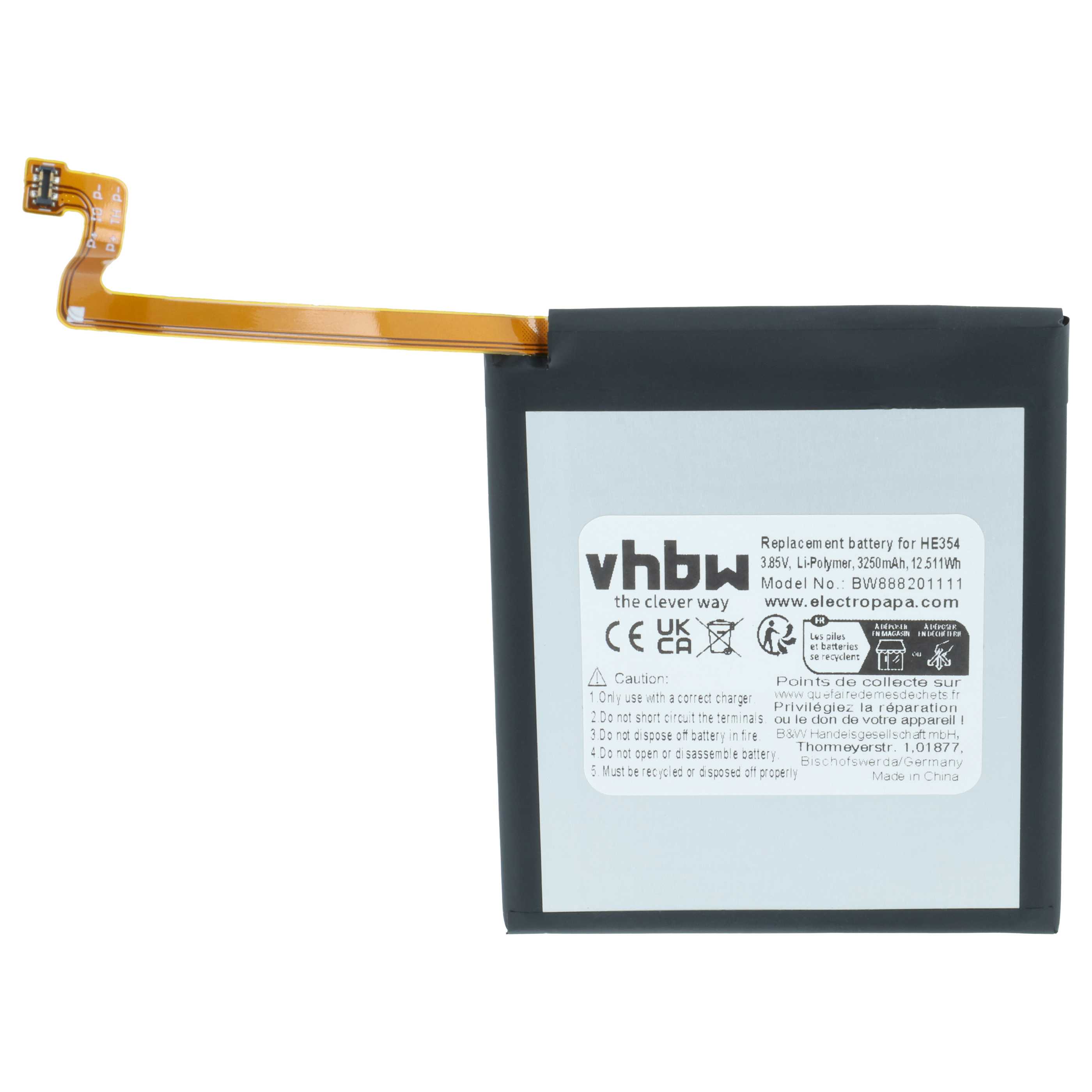 Akumulator do telefonu smartfona zamiennik Nokia HE354 - 3250 mAh 3,85 V LiPo