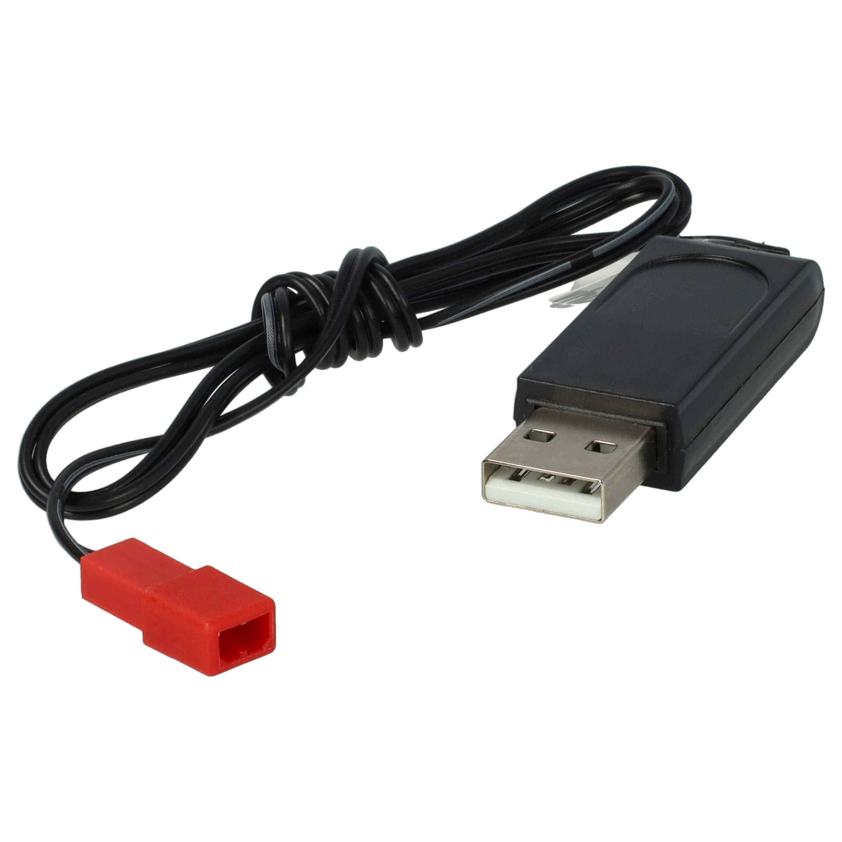 USB-Ladekabel passend für RC-Akkus mit JST-Anschluss, RC-Modellbau Akkupacks - 60cm 4,8V