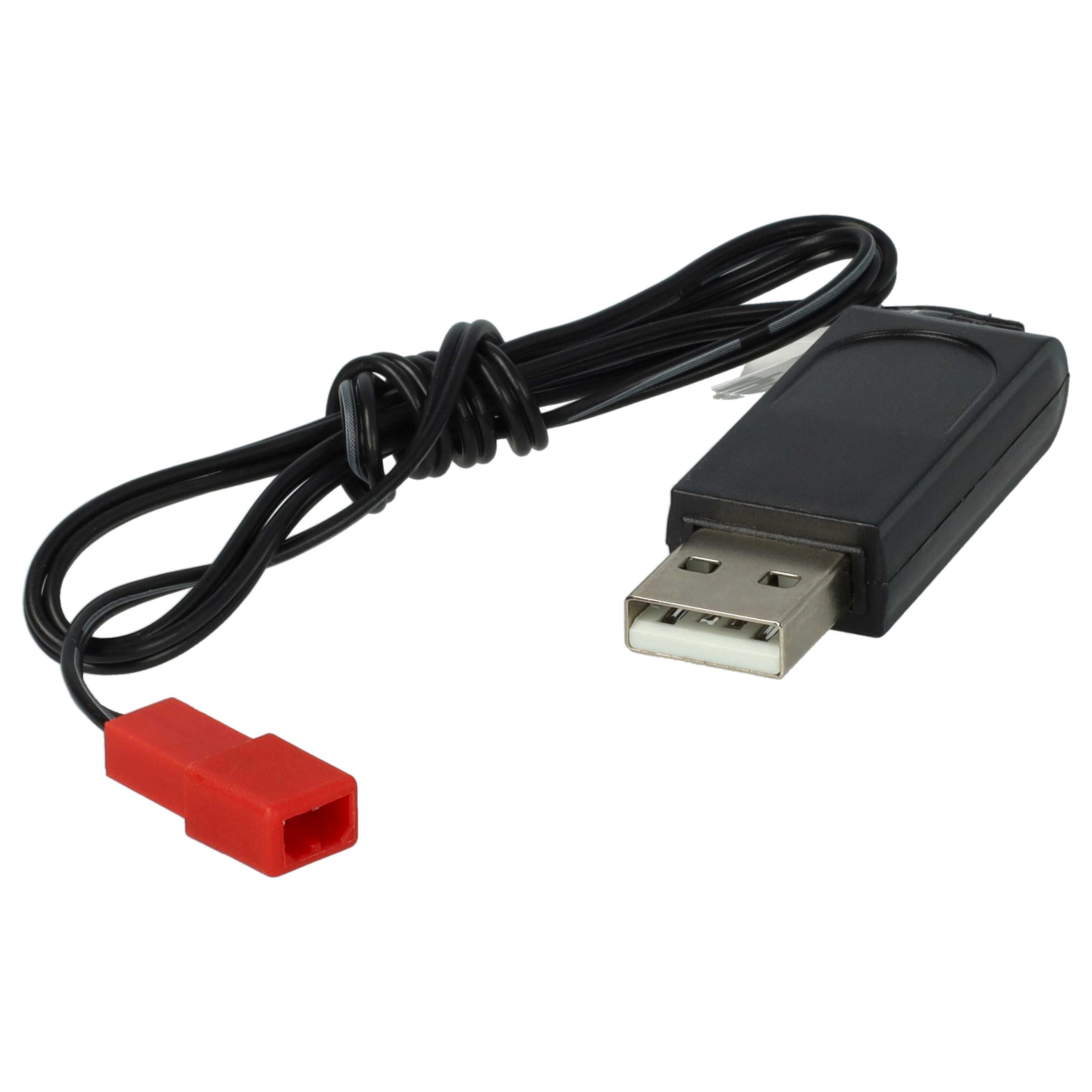 USB Charging Cable suitable for RC Batteries with JST Connector, RC Model Making Battery Packs - 60 cm 4.8 V