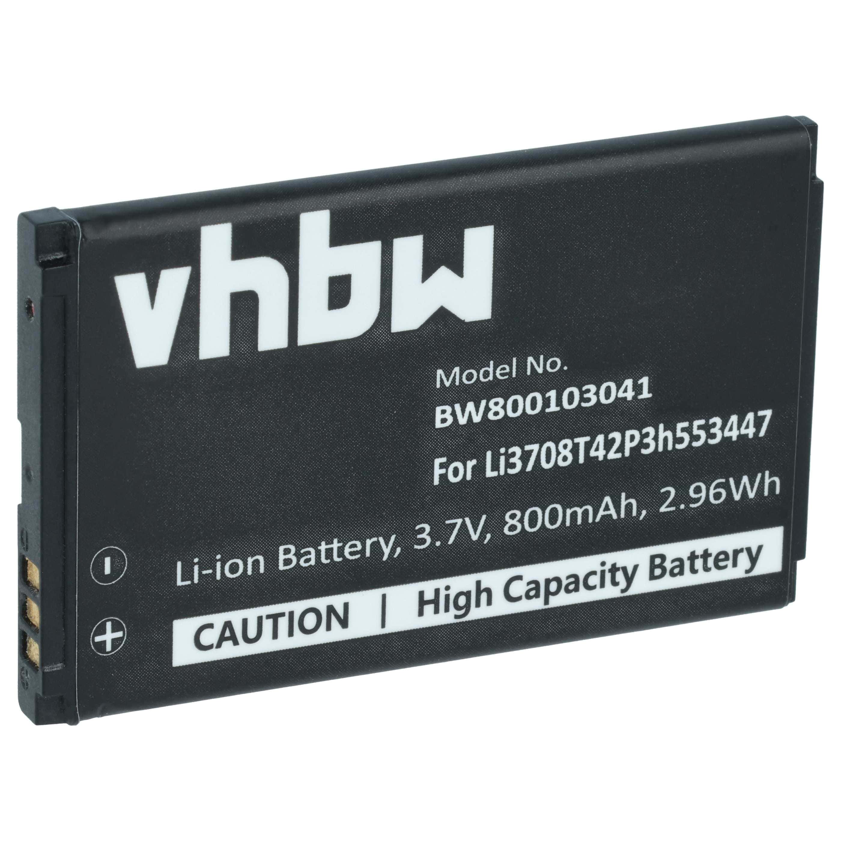 Akumulator do telefonu smartfona zamiennik Li3708T42P3h553447, Li3707T42P3h553447 - 800 mAh 3,7 V Li-Ion
