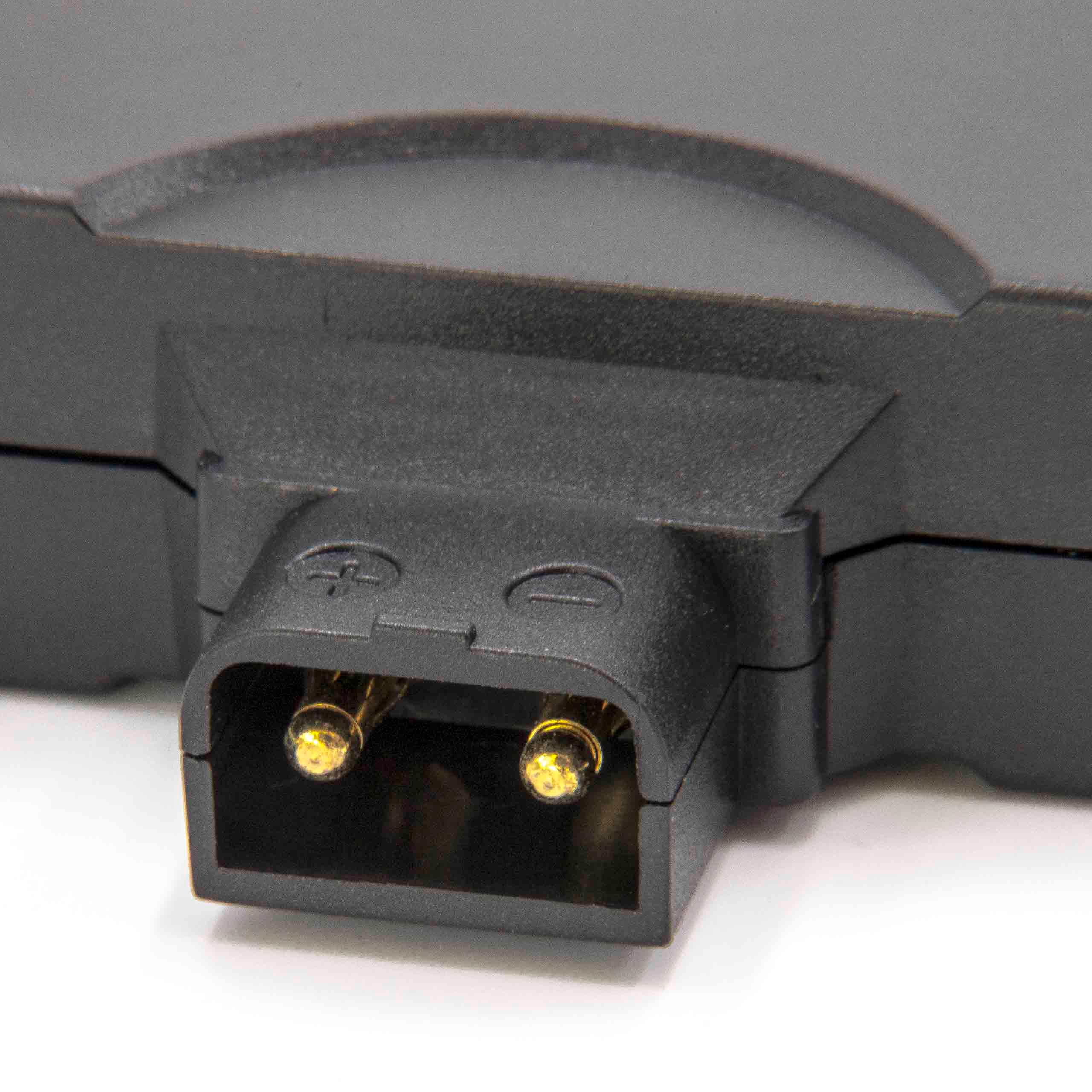 vhbw Adapter D-Tap (male) to USB port (female) for Camera Batteries