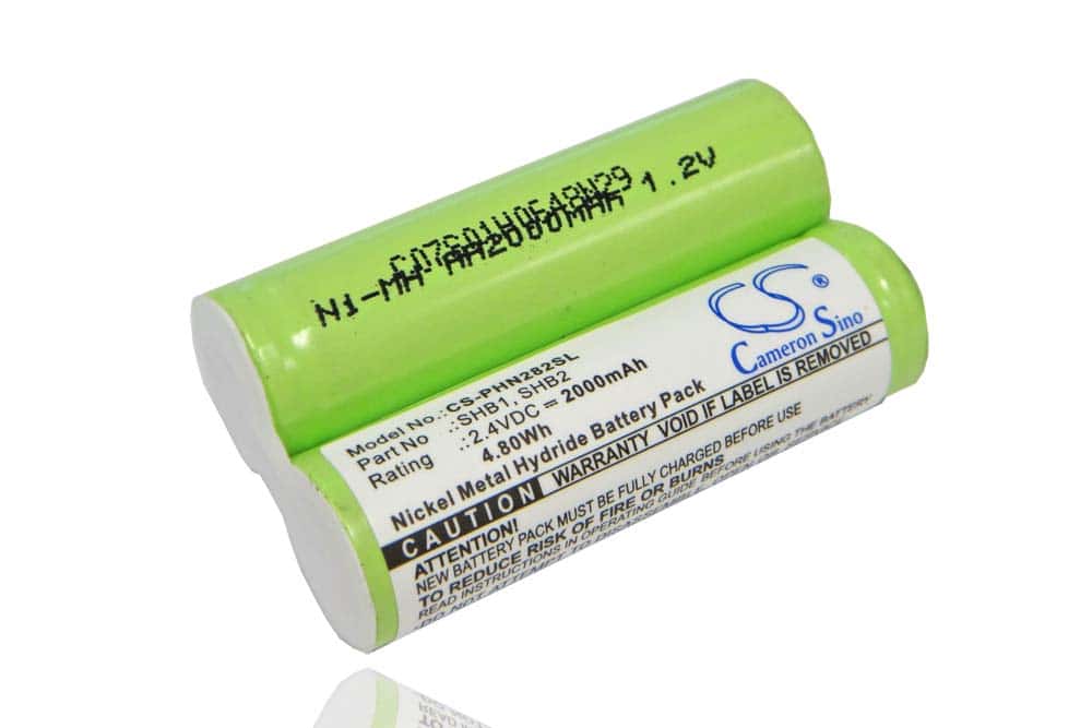 Batería reemplaza 138-10673, 138-10334, 138-10727 para afeitadora Philips - 2000 mAh 2,4 V NiMH