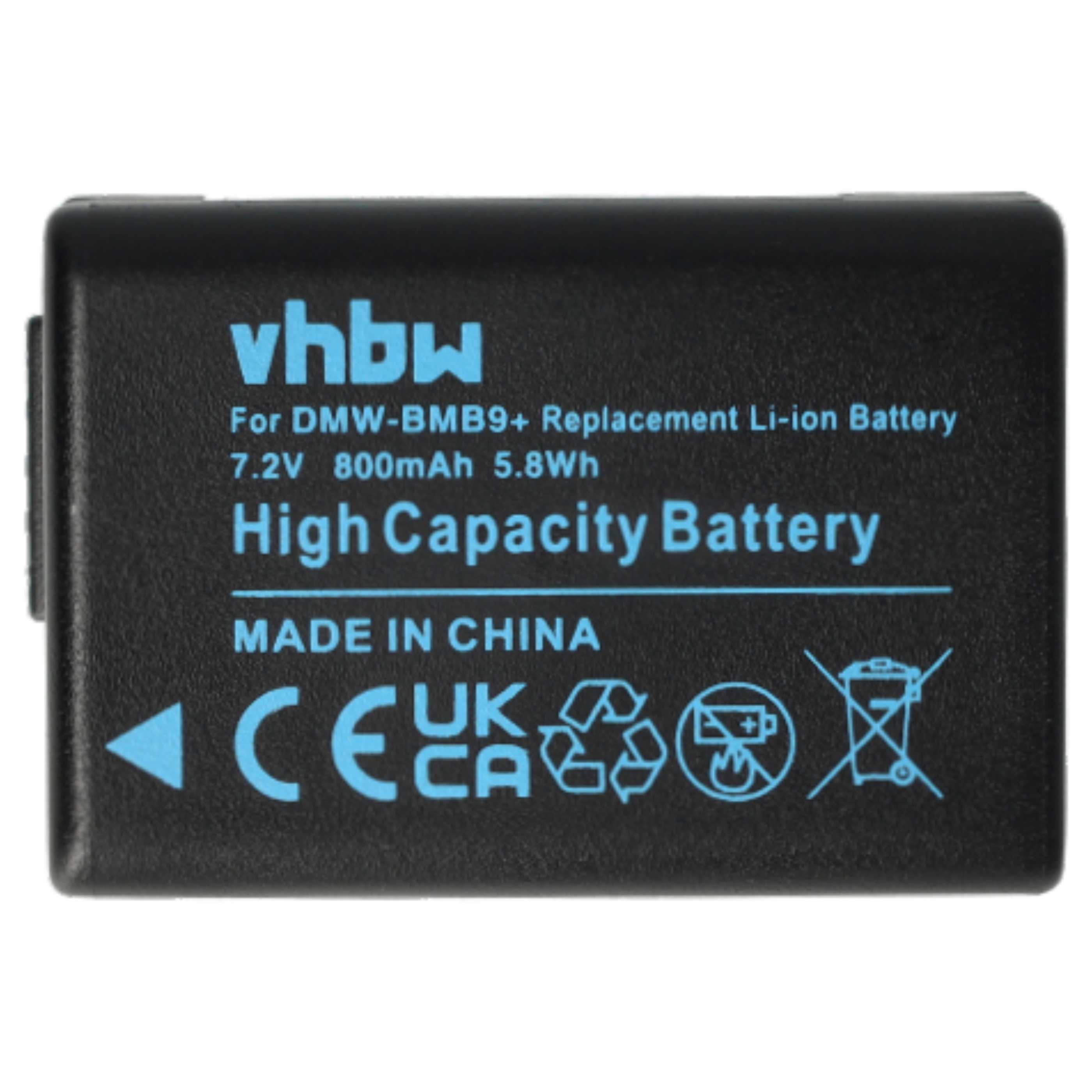 2x Battery replaces Leica BP-DC9E, BP-DC9 - 800mAh, 7.2V, Li-Ion with Info Chip