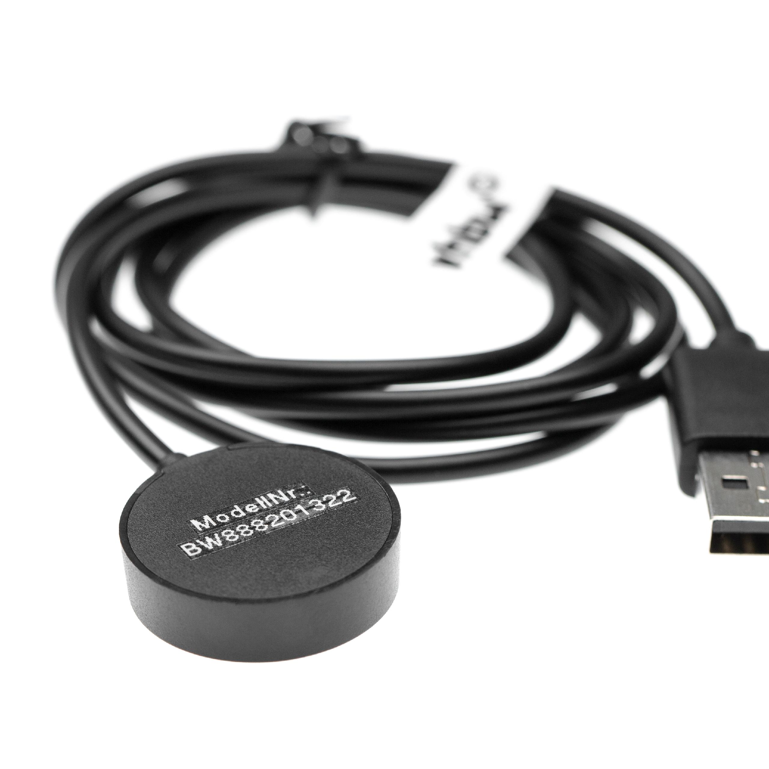 Charging Cradle as Replacement for Emporio Armani ART9801 - 100 cm Cable Length, Magnetic, USB Plug