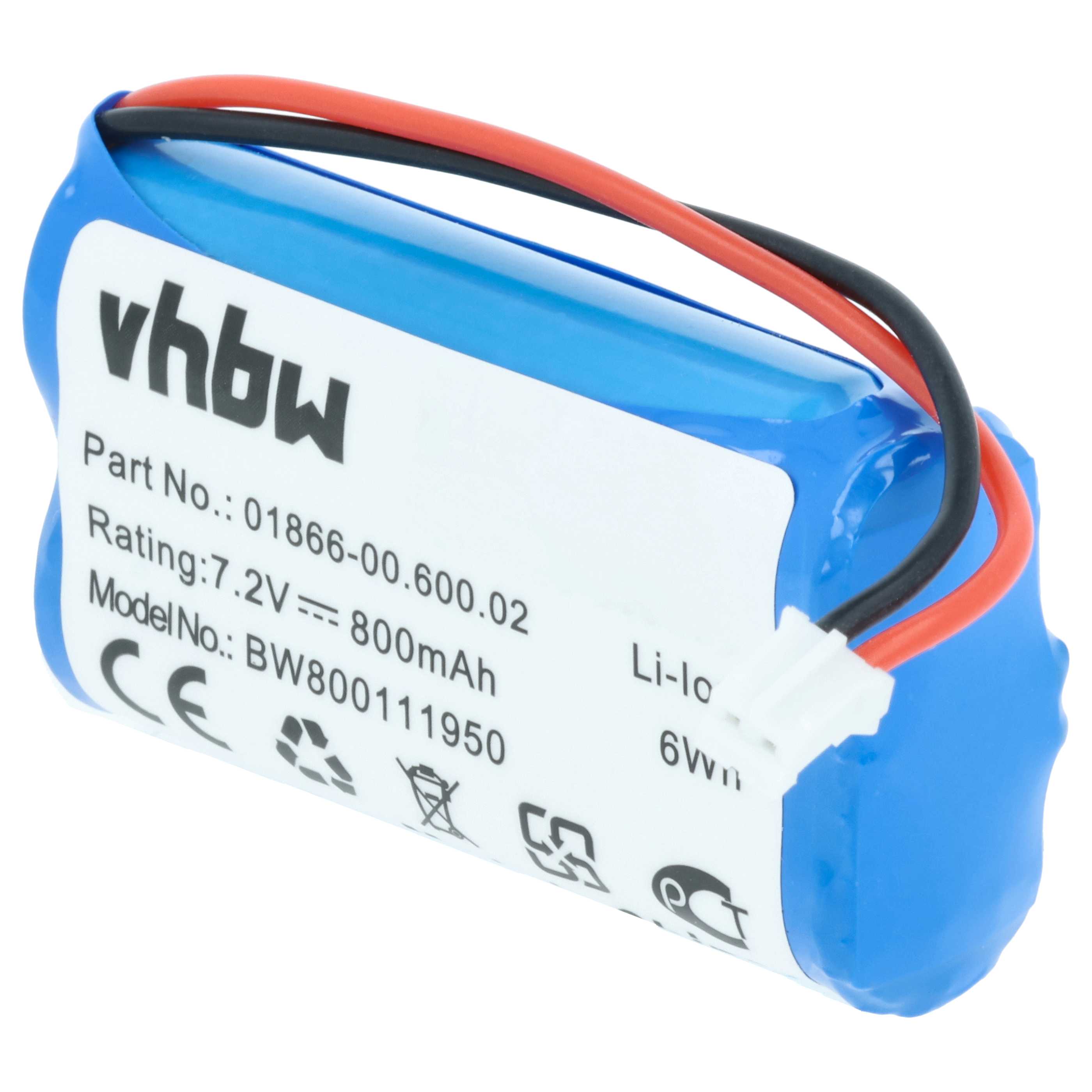 Batteria sostituisce Gardena 01866-00.600.02 per tagliaerba - 800mAh 7,4V Li-Ion