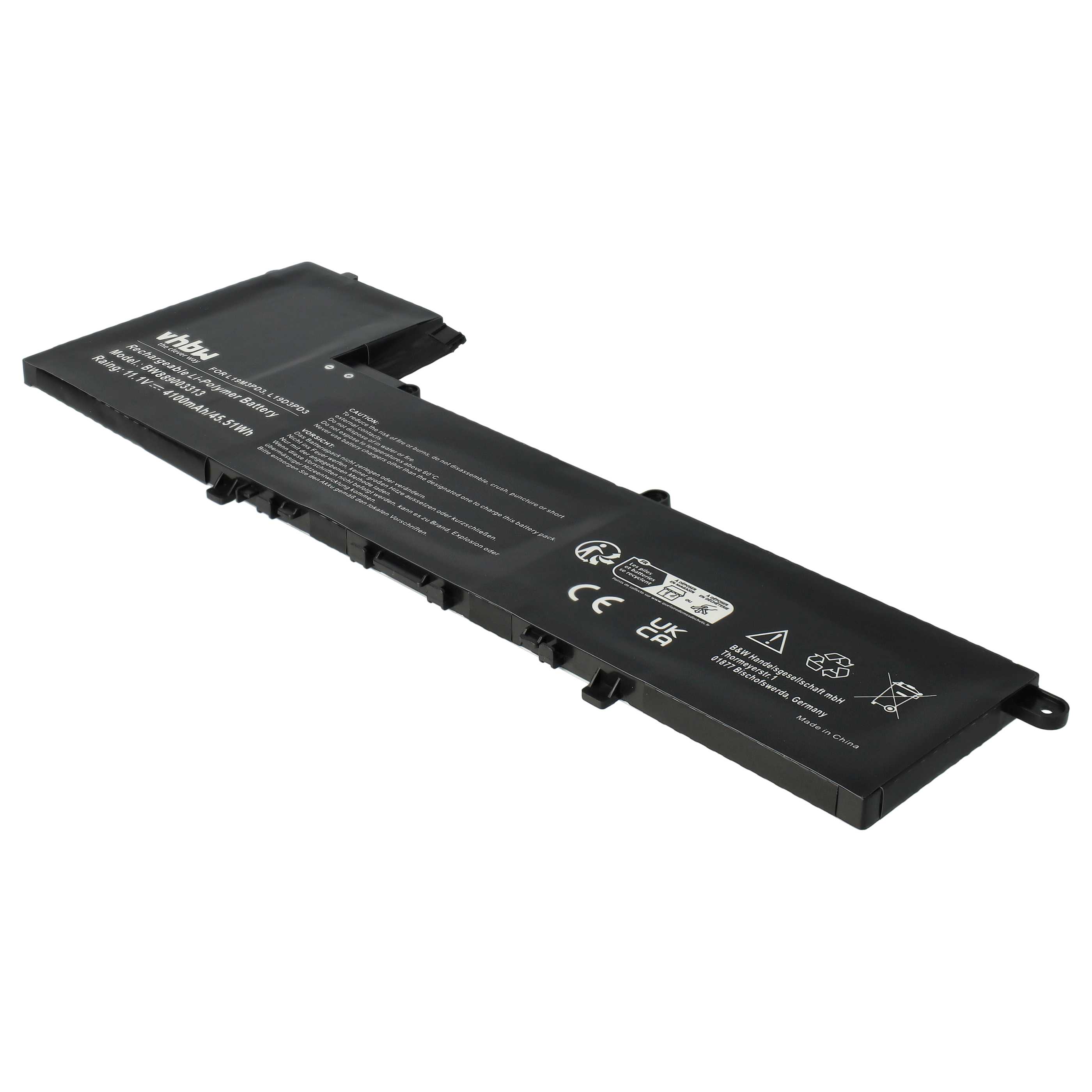 Akumulator do laptopa zamiennik Lenovo L19L3PD3, L19D3PD3, L19M3PD3, SB10V27762 - 4100 mAh 11,1 V LiPo