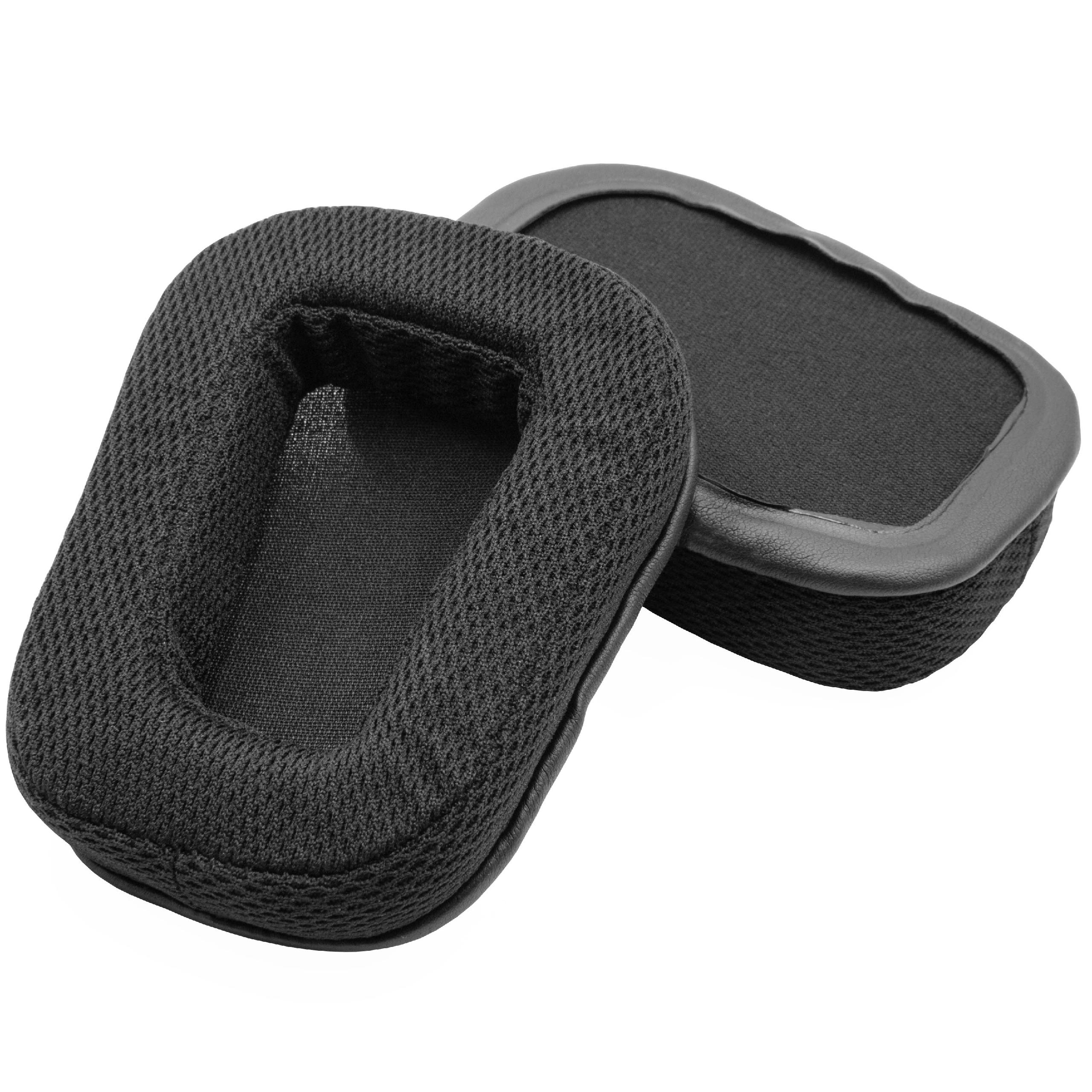 Ear Pads suitable for Logitech G933 Headphones etc. - foam, 18 mm thick