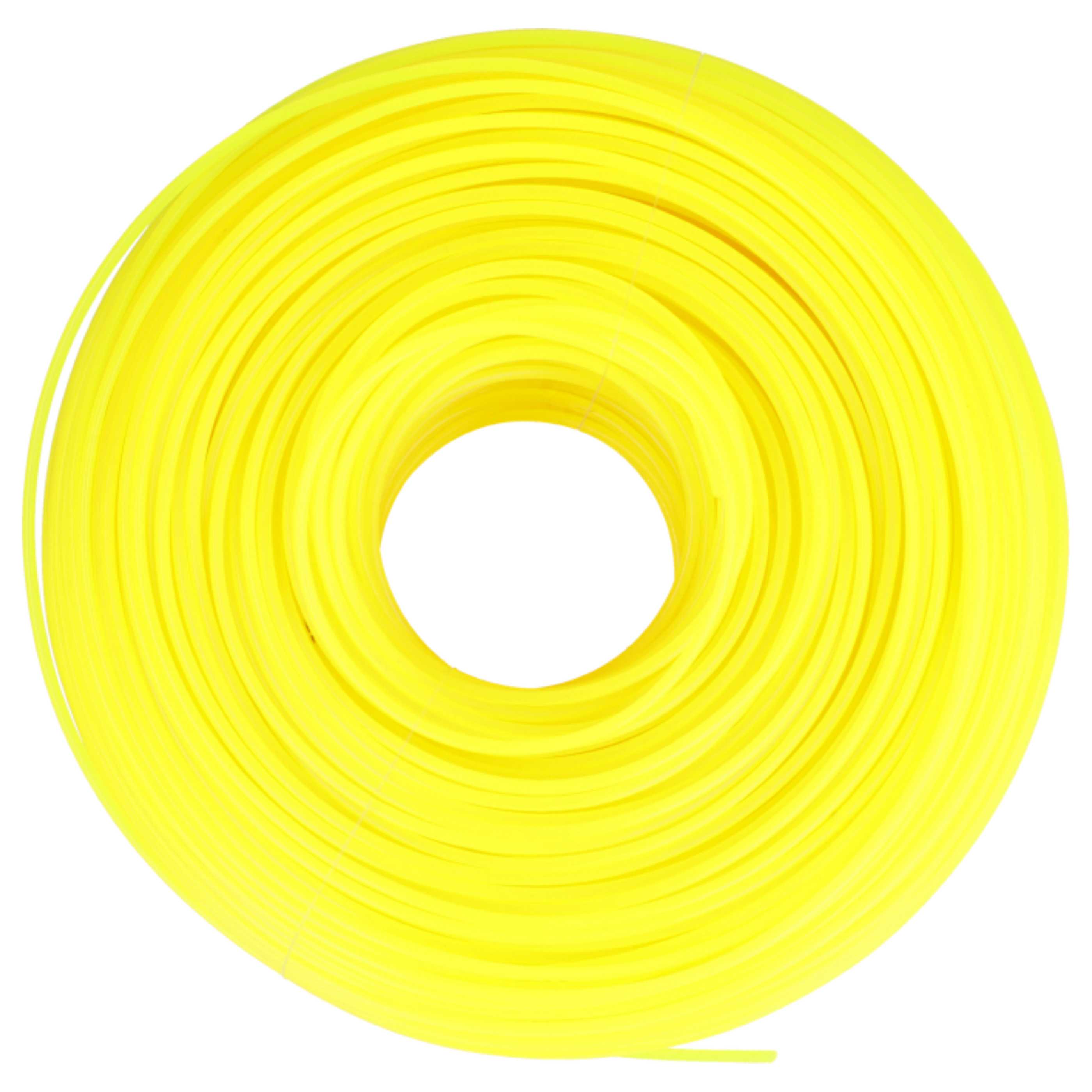 2x Line suitable for Bosch Makita Lawn Mower, Grass Trimmer - Trimmer Line Yellow, 2 mm x 100 m, Round