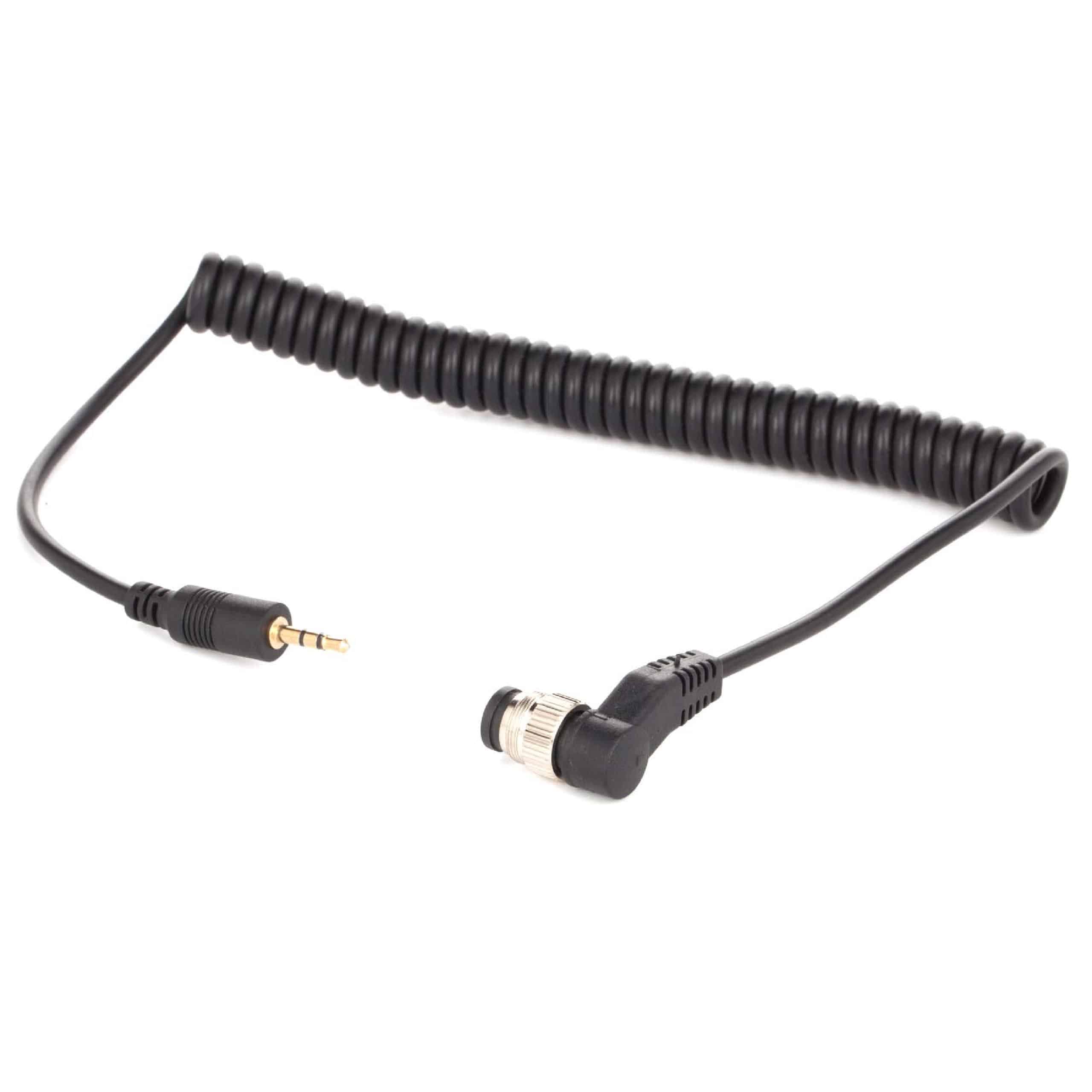vhbw Cable for Fujifilm / Kodak / Nikon S5 Pro Camera, DSLR - Connecting Cable, 112 cm, Spiral Cord