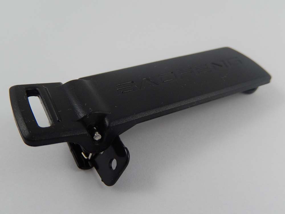 Clip para cinturón para equipos de radio Baofeng UV-5R - plástico, negro