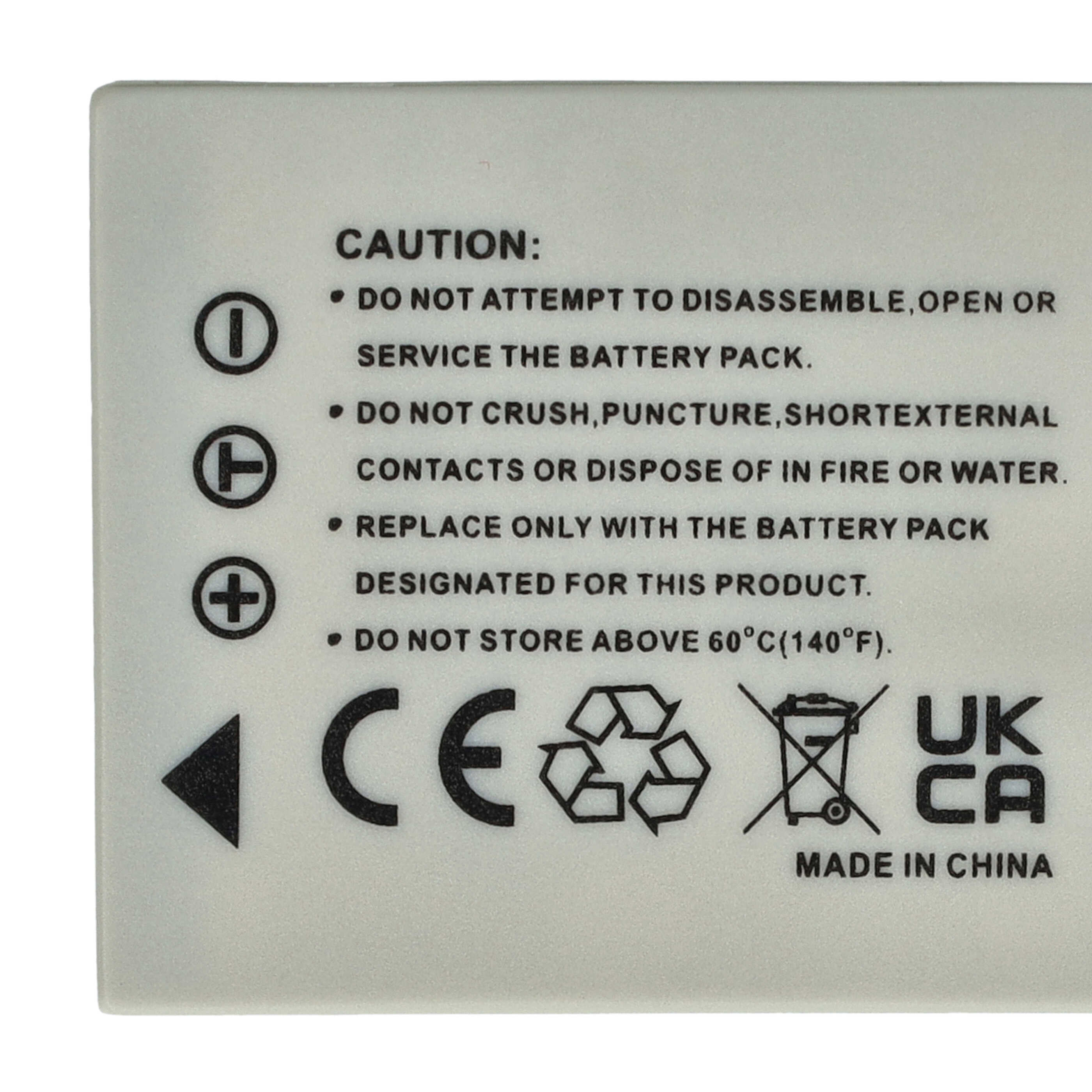 Battery Replacement for Fuji / Fujifilm NP-40, NP-40N - 500mAh, 3.6V, Li-Ion