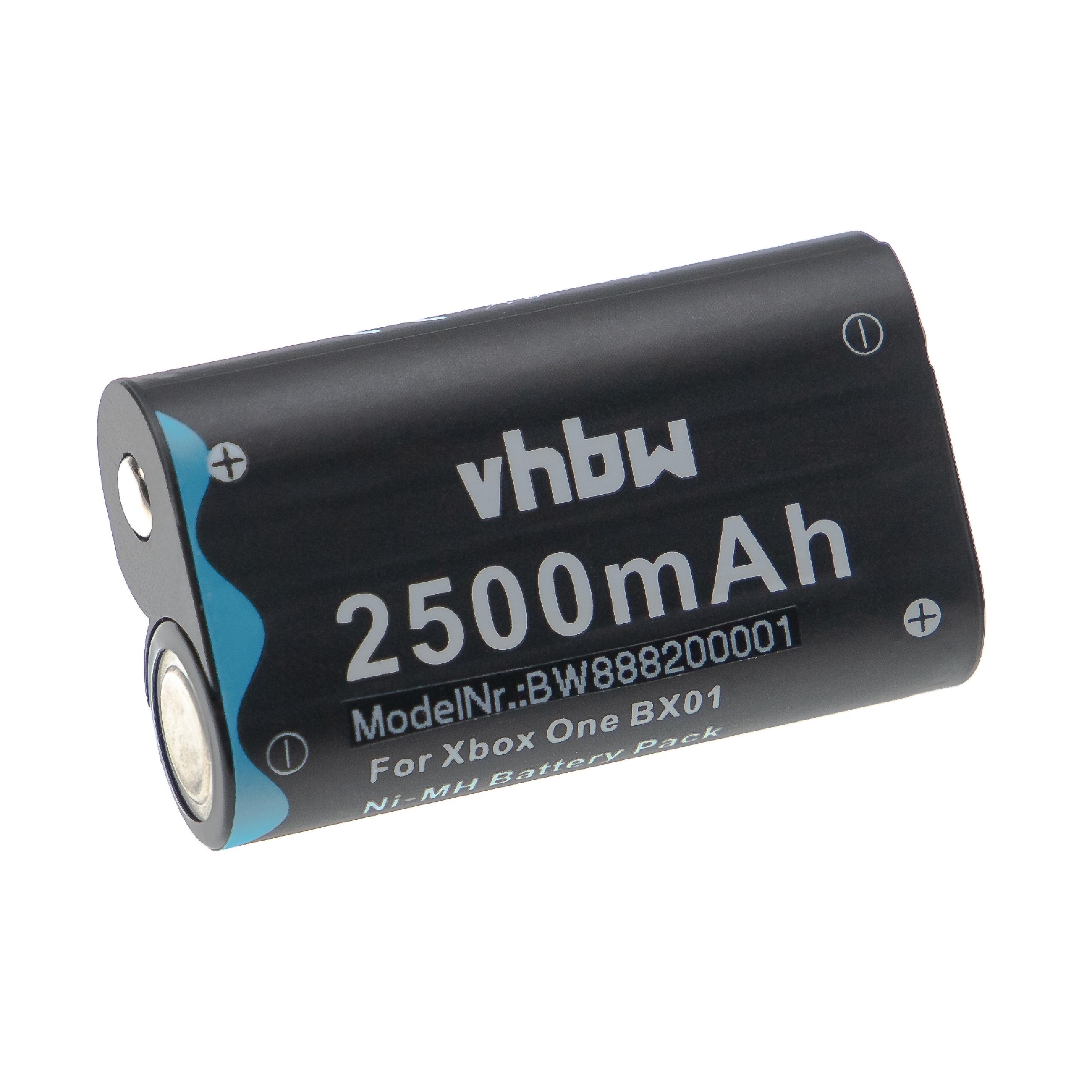 Batterie remplace Microsoft BX01, C100 pour manette - 2500mAh 2,4V NiMH