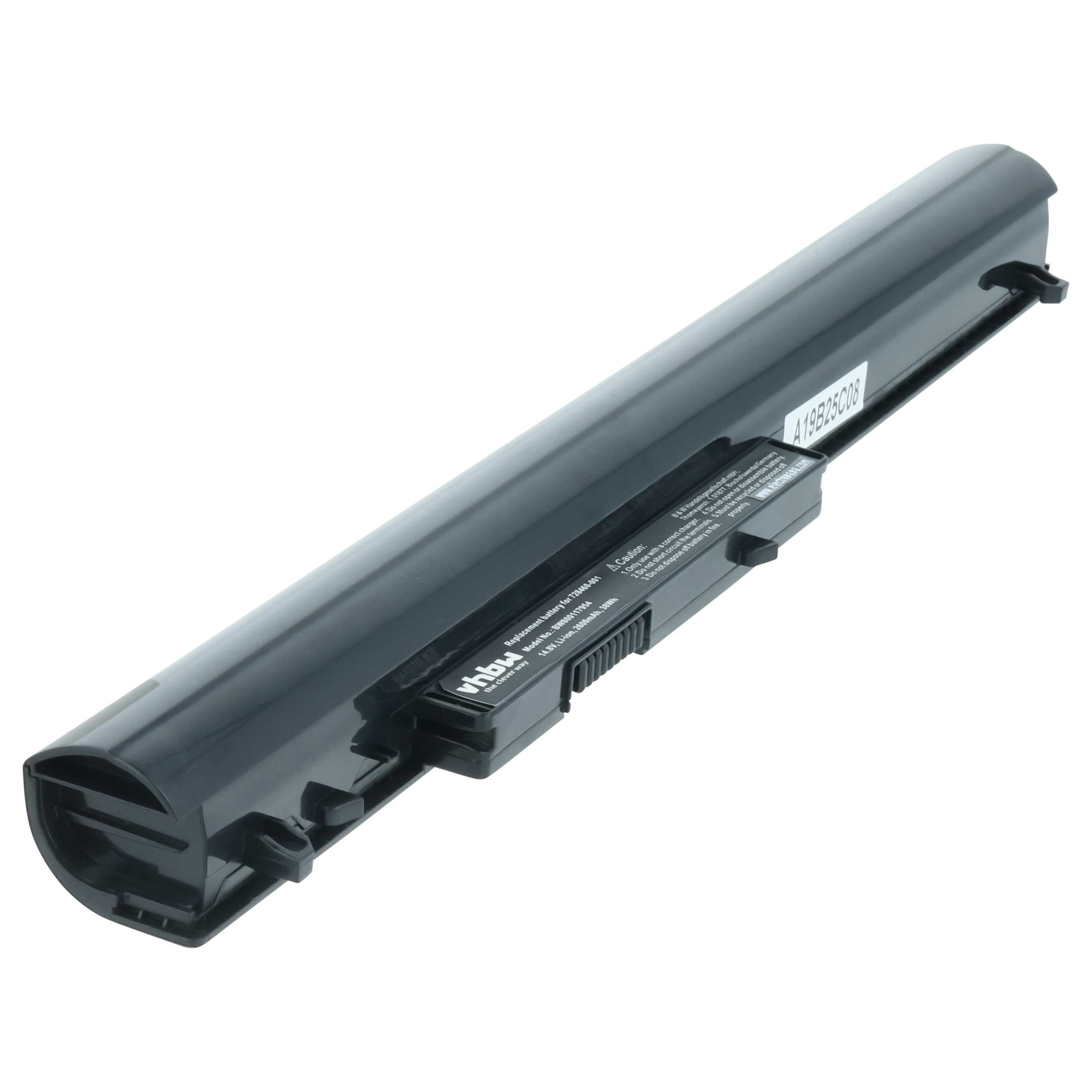 Batteria sostituisce HP 728248-221, 728248-141, 728248-121 per notebook - 2600mAh 14,8V Li-Ion nero