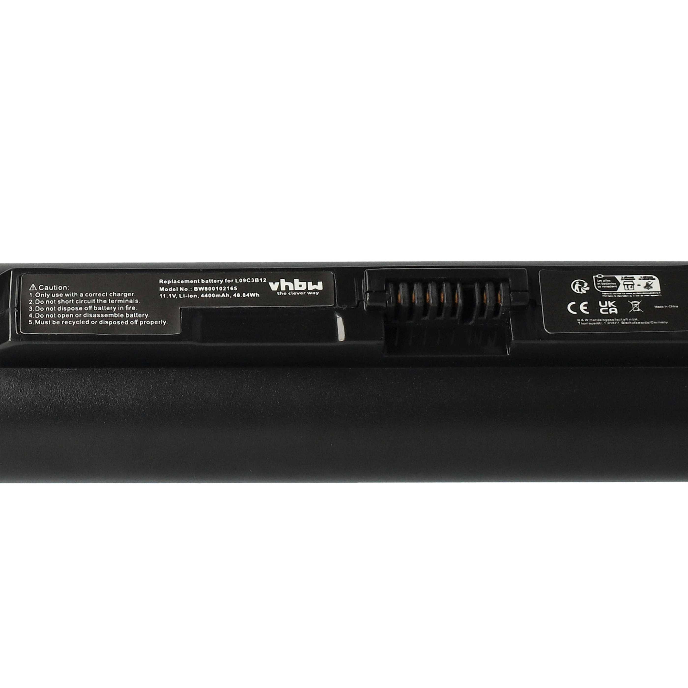 Akumulator do laptopa zamiennik Lenovo 55Y9382, L09C3B12, 55Y9383, L09C3B11 - 4400 mAh 11,1 V Li-Ion, czarny