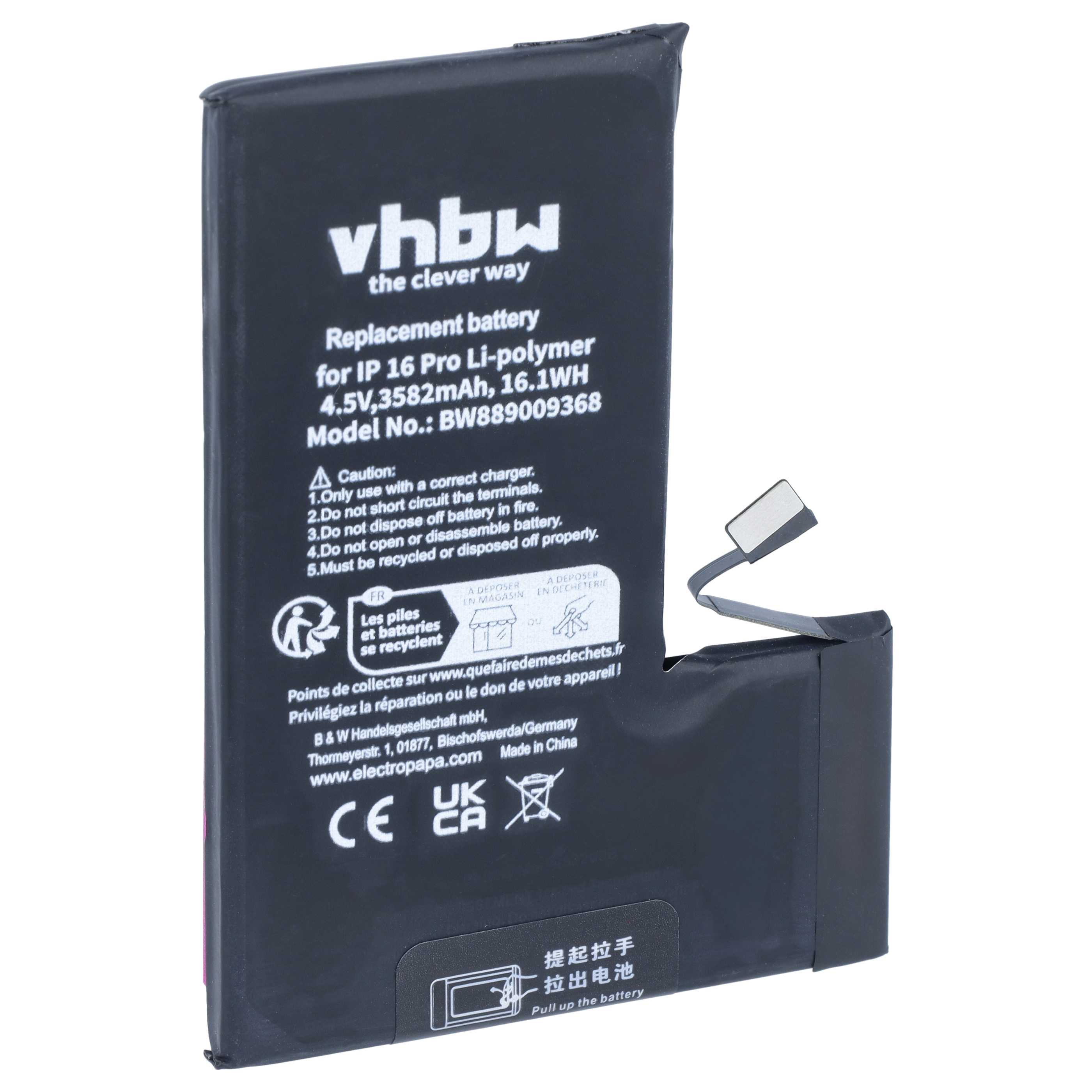 Akku als Ersatz für Apple 103CS, 2203B für Apple - 3582mAh 4,5V Li-Polymer