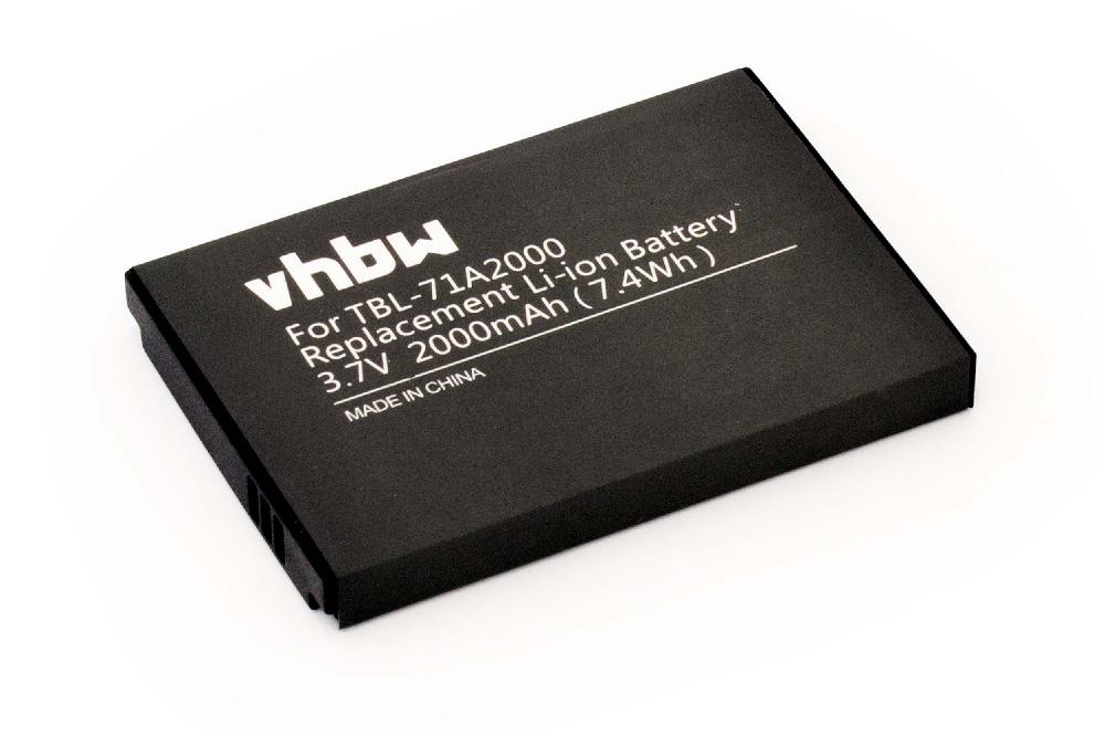Batterie remplace TBL-71A2000 pour routeur modem - 2000mAh 3,7V Li-ion