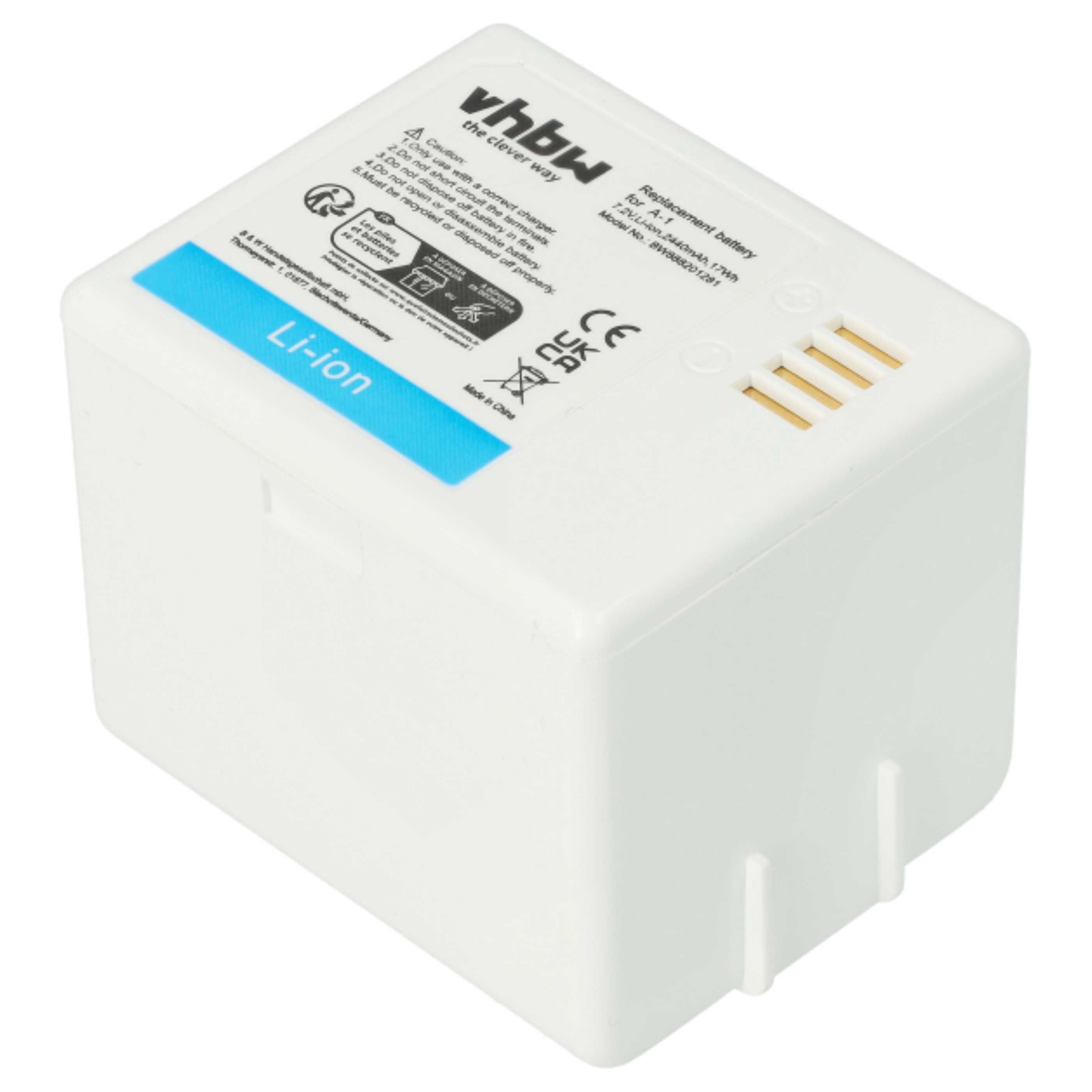 Knopfkamera-Akku als Ersatz für Netgear / Arlo A-1B, 308-10047-01, A-1, 308-10029-01 - 2200mAh 7,2V Li-Ion