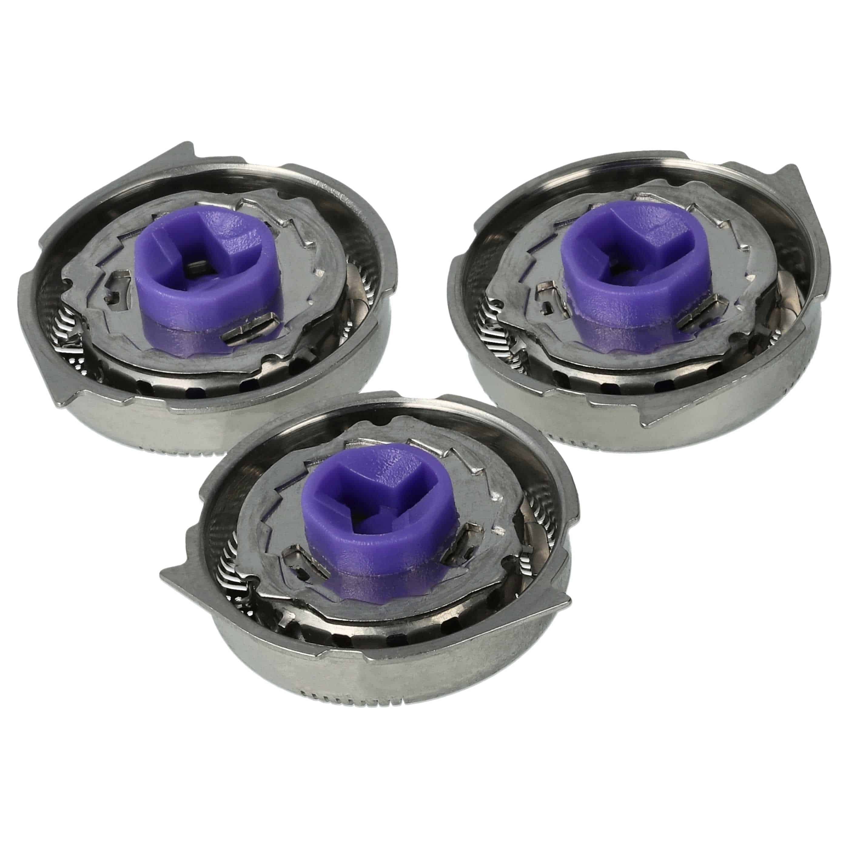 6x cabezales reemplaza Philips HQ8, SH50 para afeitadoras Philips - plata