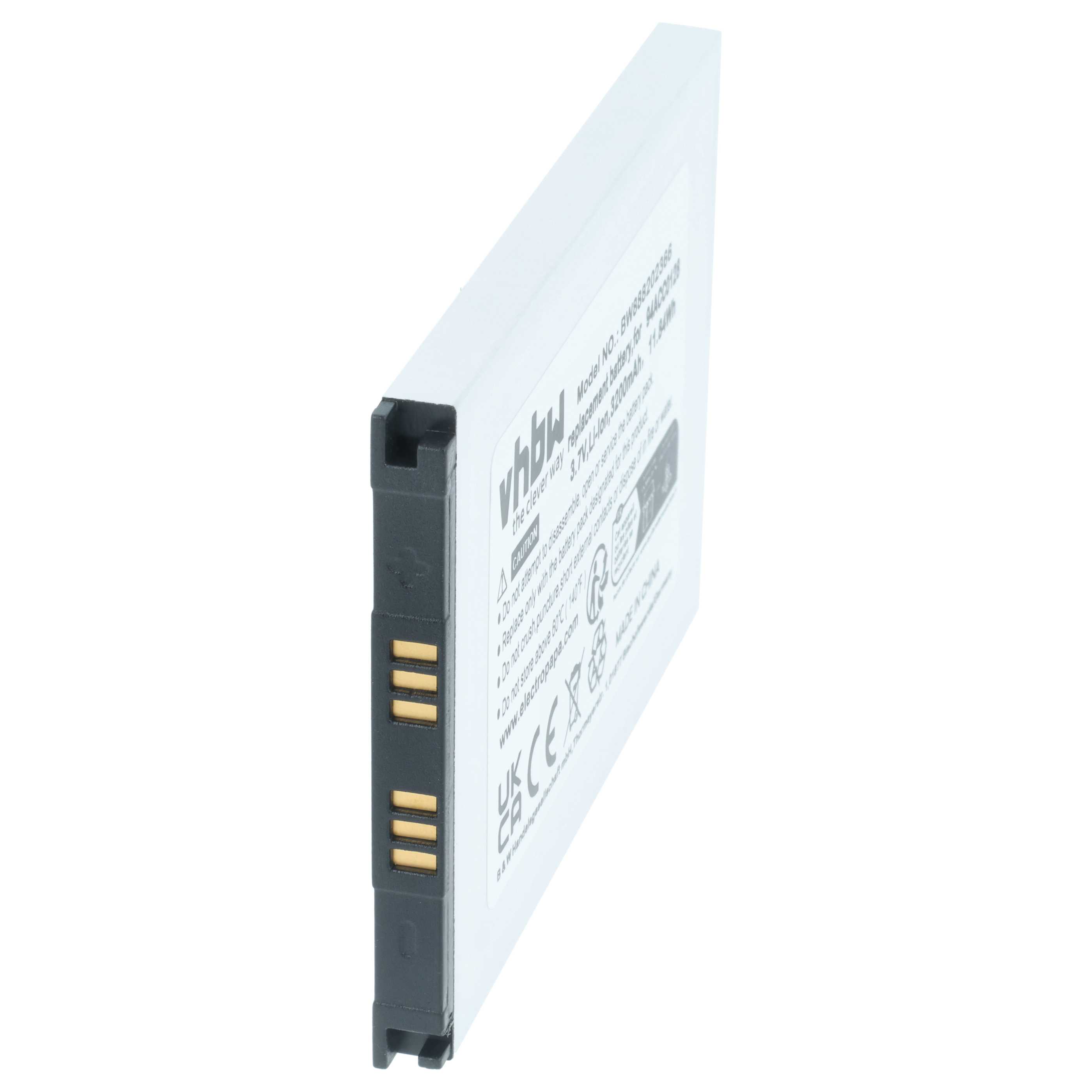 Handheld Computer 5x Battery replaces Datalogic BTDL1, 94ACC0129, 94ACC0128, 3H21-00000491 - 3200mAh, 3.8V