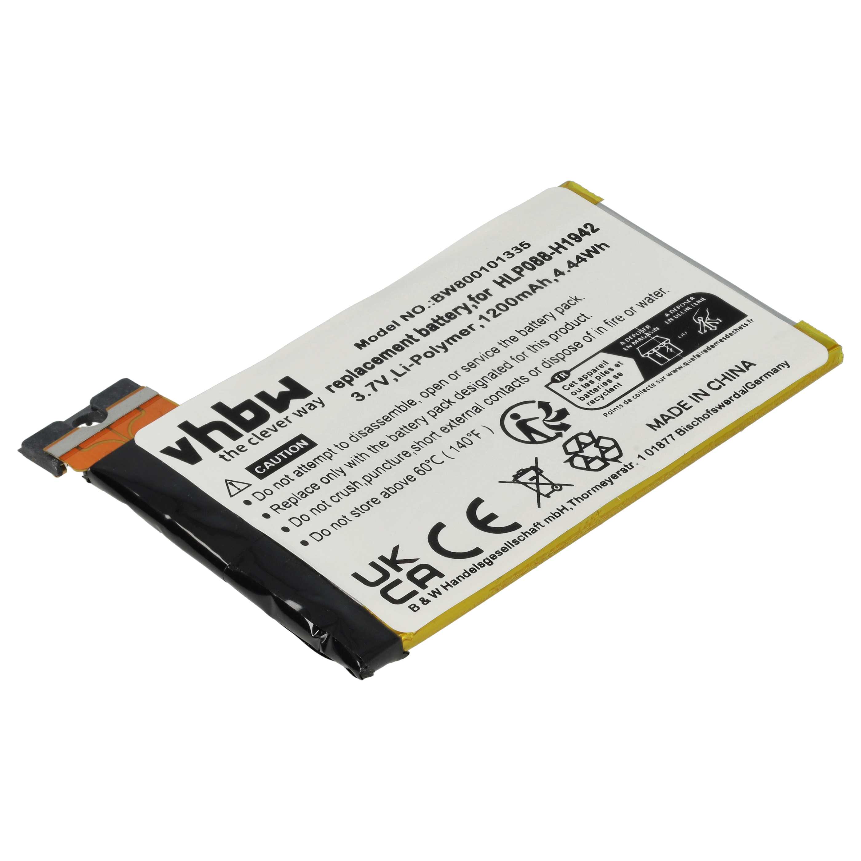 Akku als Ersatz für Apple 616-0346, 616-0366, 616-0347, 616-0372 - 1200mAh 3,7V Li-Polymer + Werkzeug