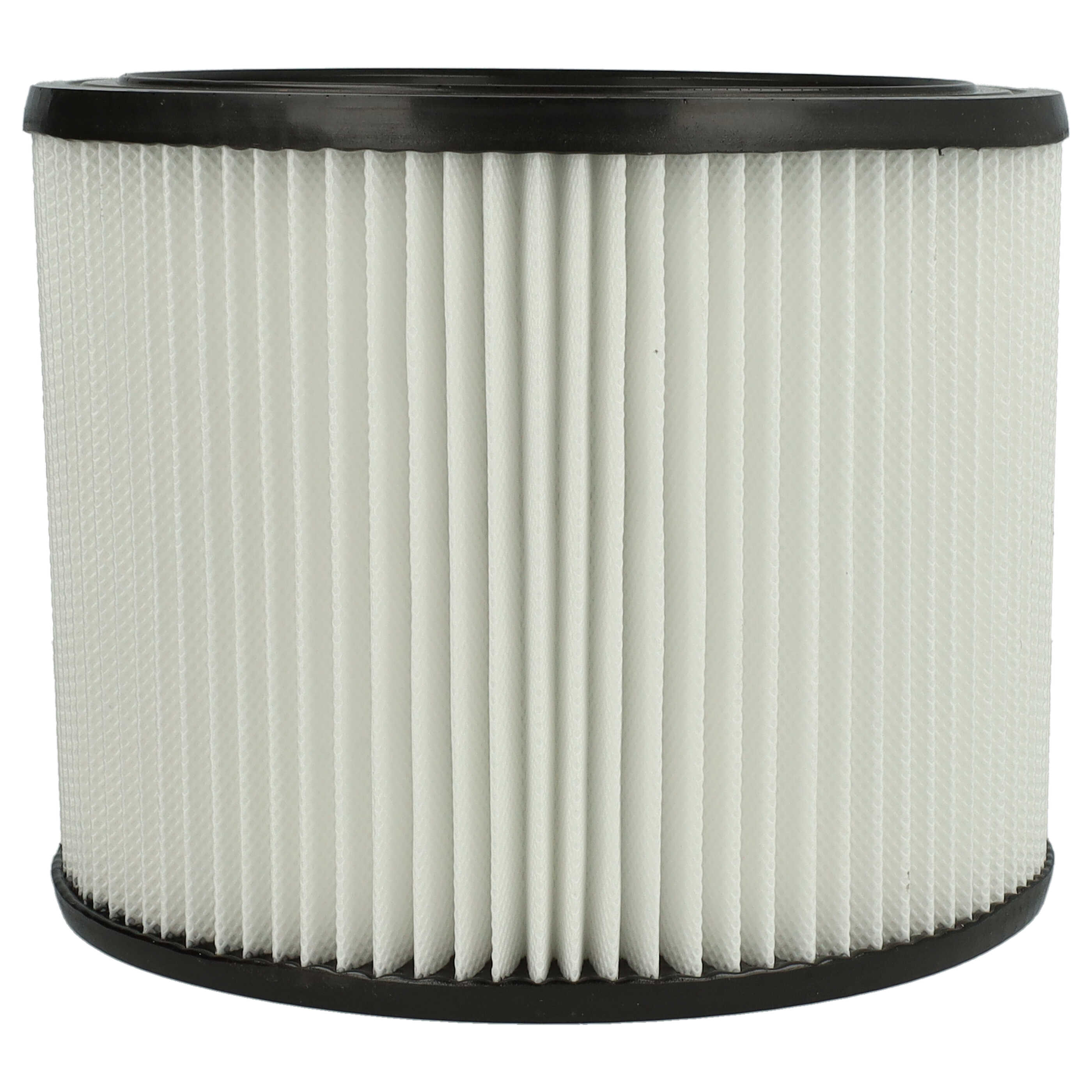 cartridge filter / round filter replaces Masko 13297, 4260486781169 for Masko Vacuum Cleaner, black / white