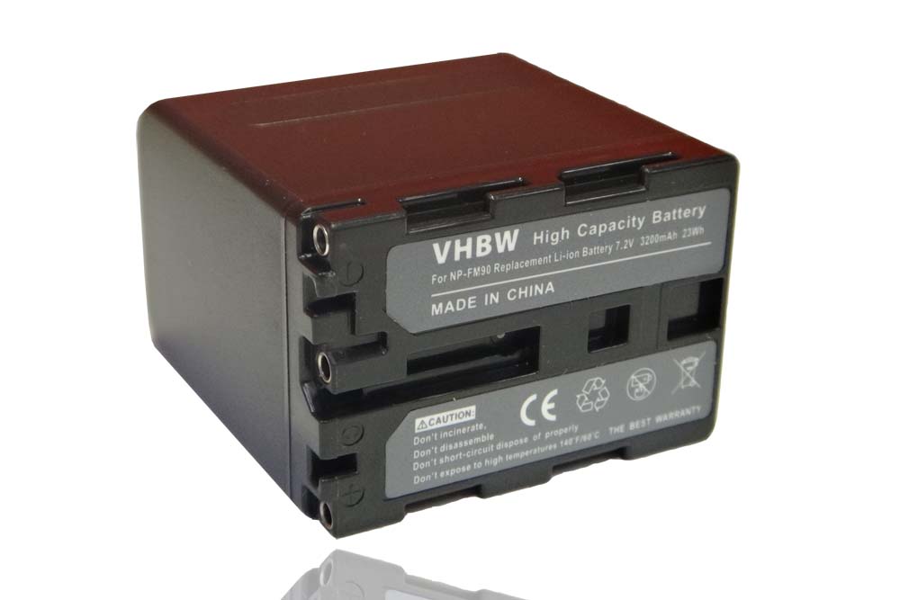 Videocamera Battery Replacement for Sony NP-FM91, NP-FM90, NP-FM70, NP-FM50, NP-FM30 - 3200mAh 7.2V Li-Ion
