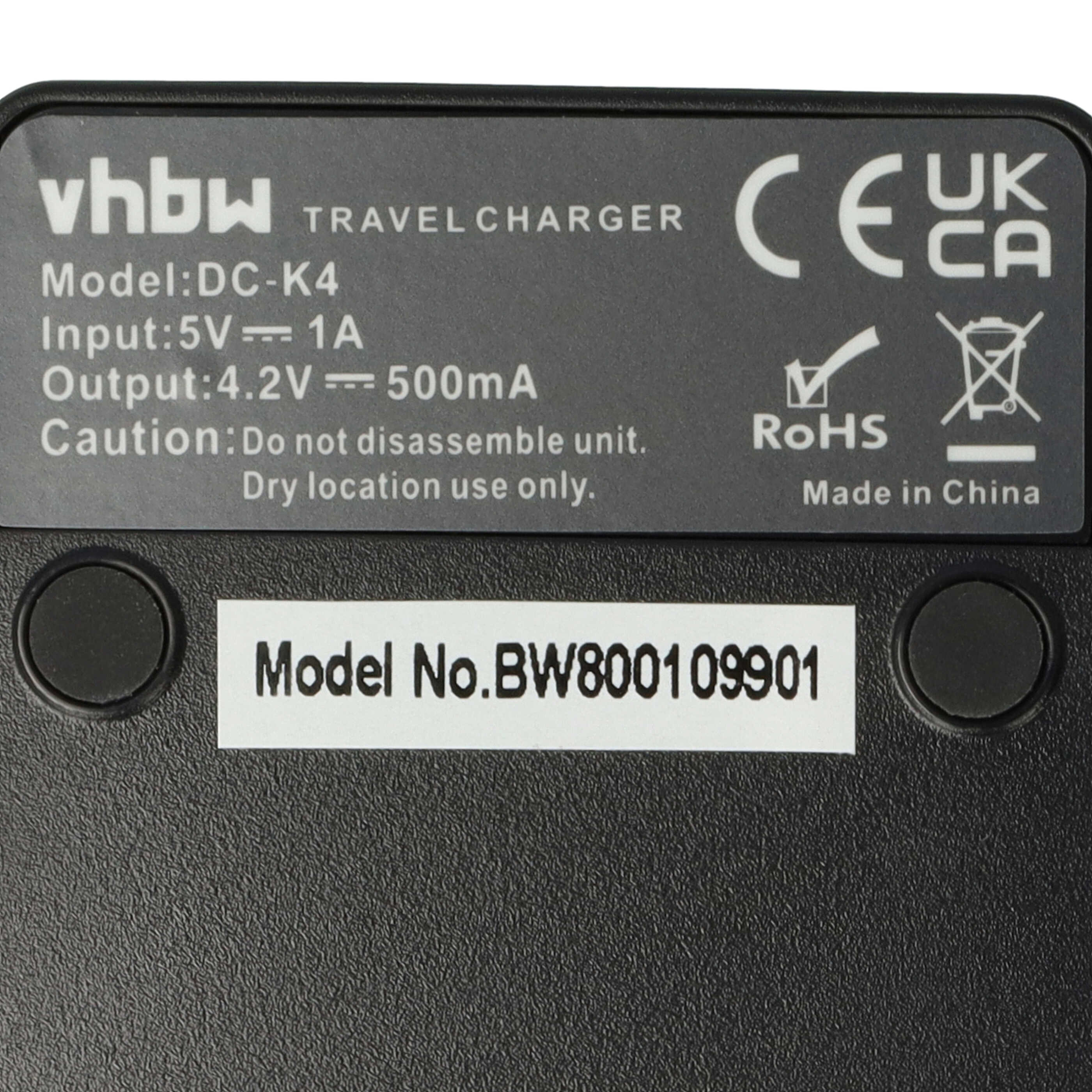 Battery Charger suitable for Canon NB-4L Camera etc. - 0.5 A, 4.2 V