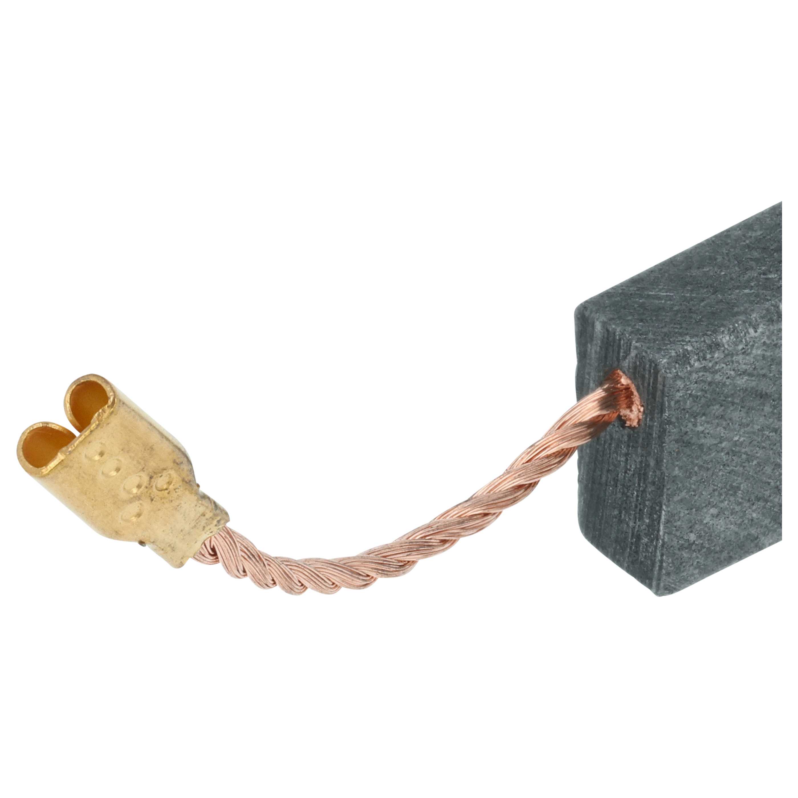2x Kohlebürste passend für Kress 1000 WS Elektrowerkzeug - 5 x 10 x 16mm