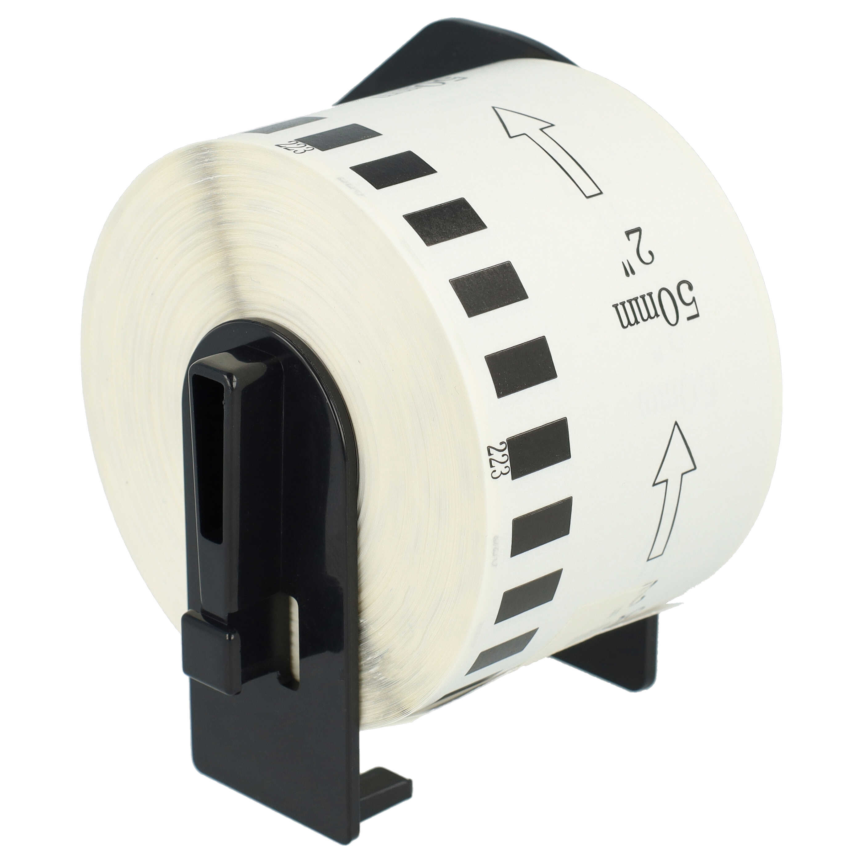 3x Label Roll replaces Brother DK-22223 Labeller - Premium 50 mm x 30.48 m + Holder