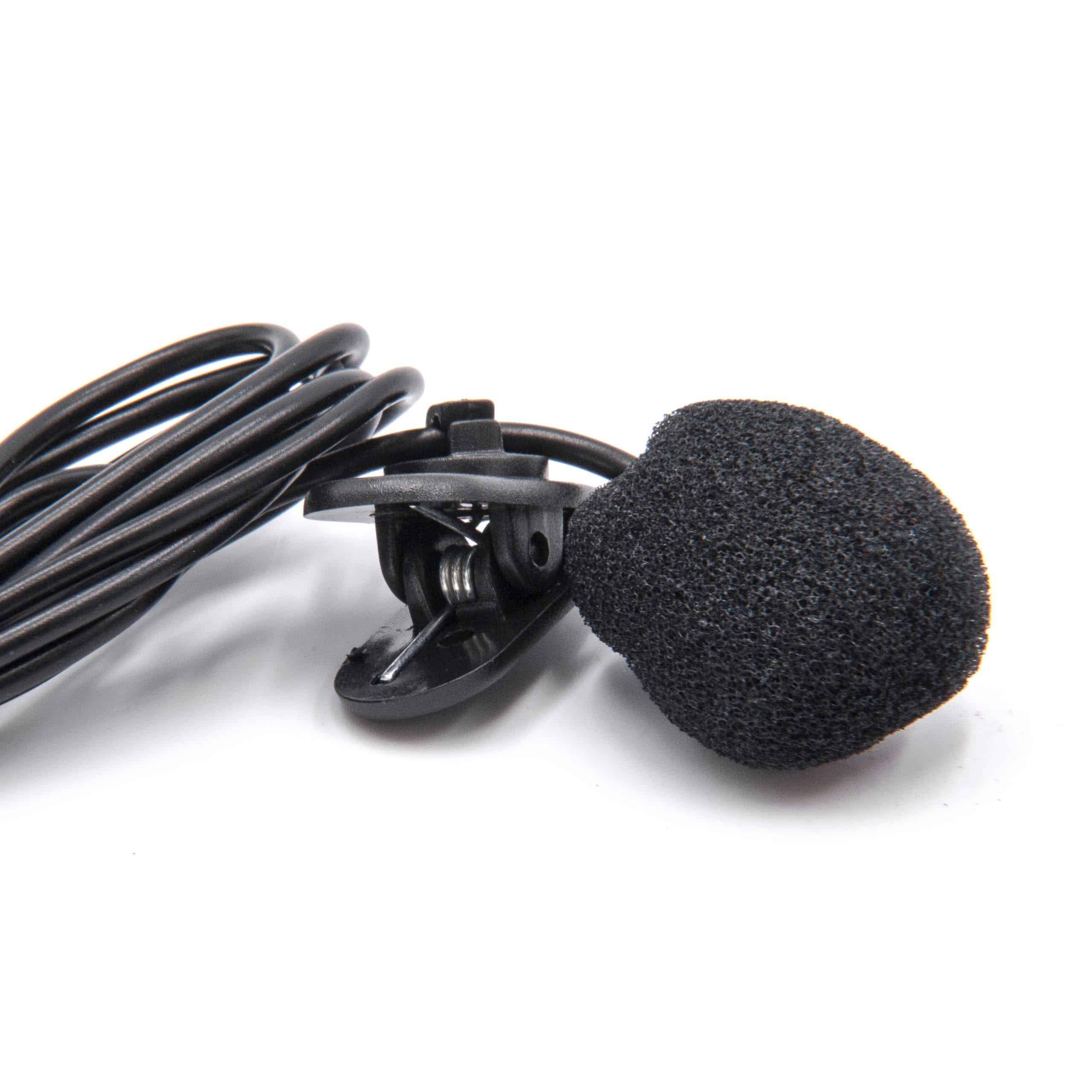vhbw microfono lavalier per cellulare, smartphone - Lapel mic esterno con connettore da 3,5 mm nero