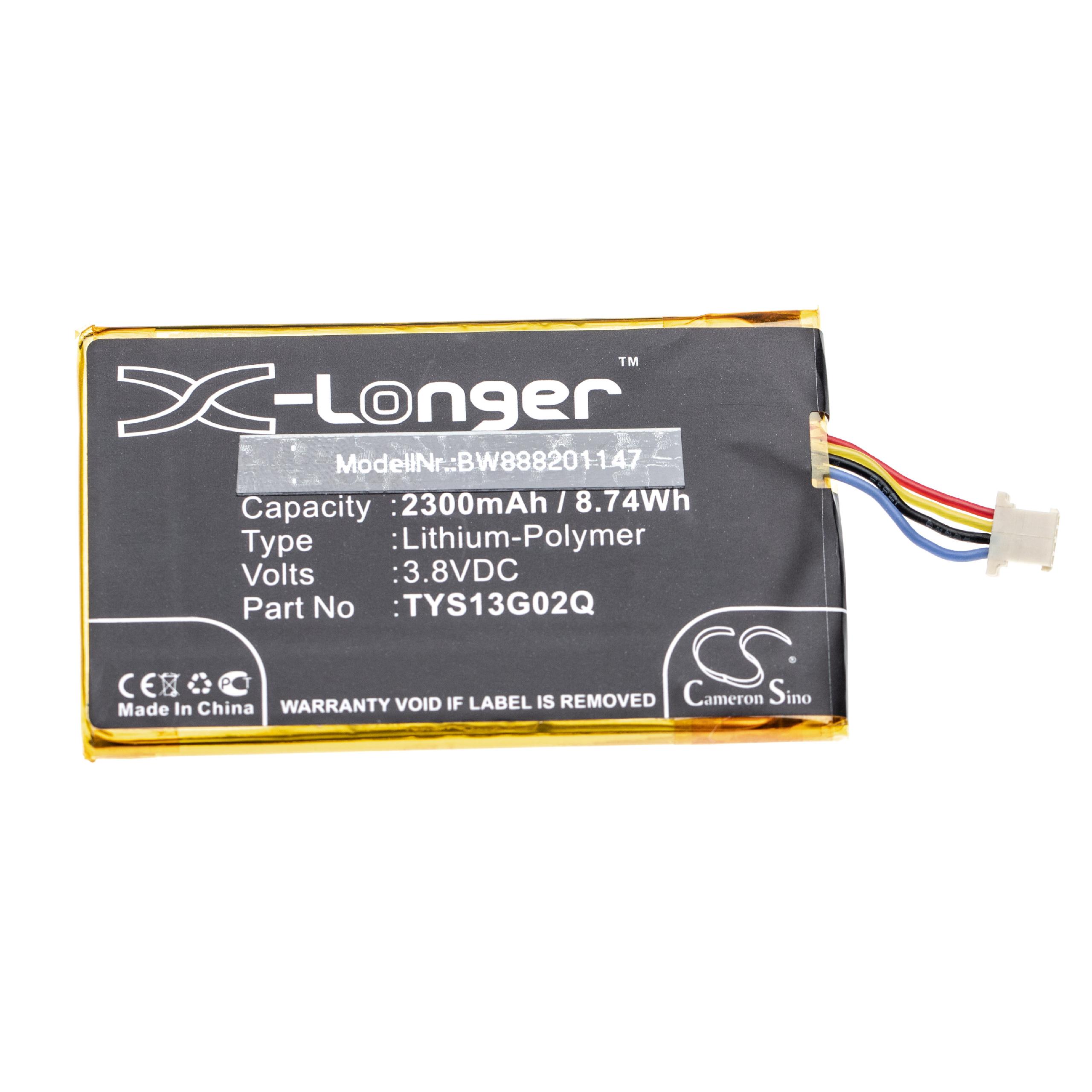 Mobile Phone Battery Replacement for CAT TYS13G02Q - 2300mAh 3.8V Li-Ion