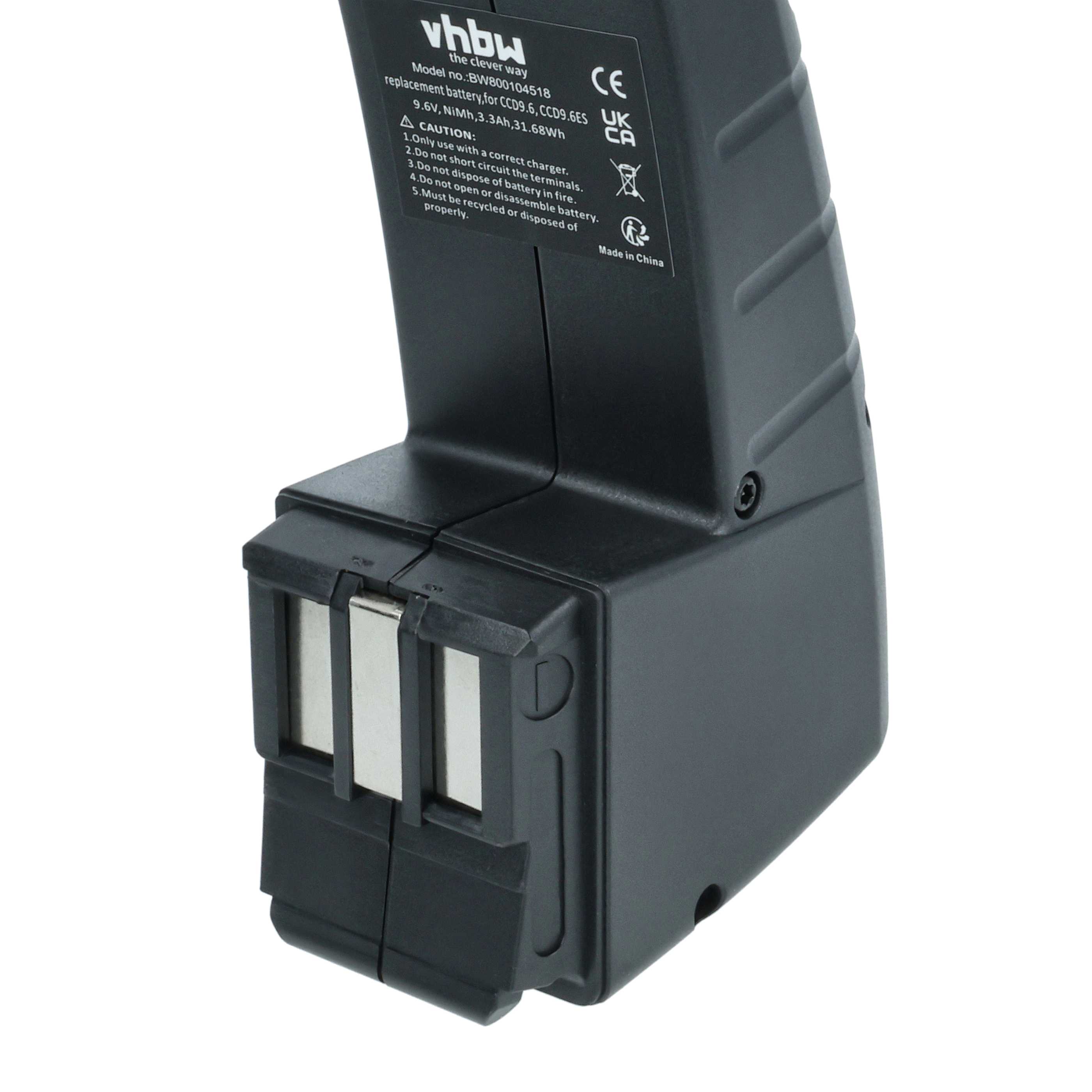 3x Battery replaces Festo Festool CCD9.6, CCD9.6FX, CCD9.6ES Electric Power Tool - 3300 mAh, 9.6 V, NiMH