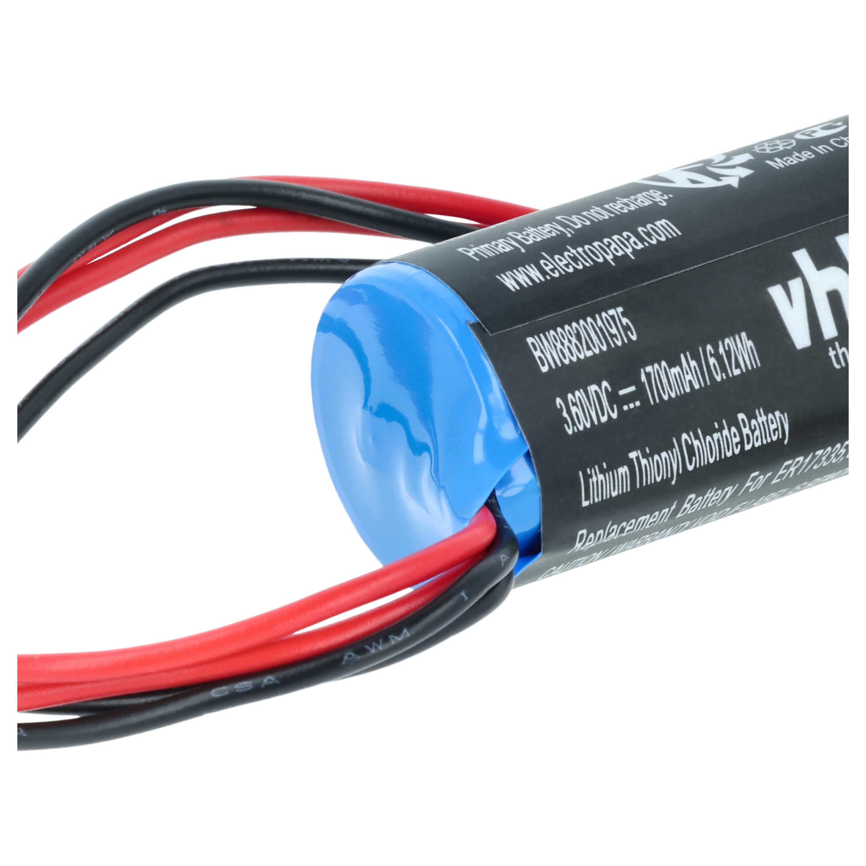 Bateria do PLC programowalnego sterownika zamiennik Omron C500-BAT08, 3G2A9-BAT08 - 1700 mAh 3,6 V Li-SOCl2
