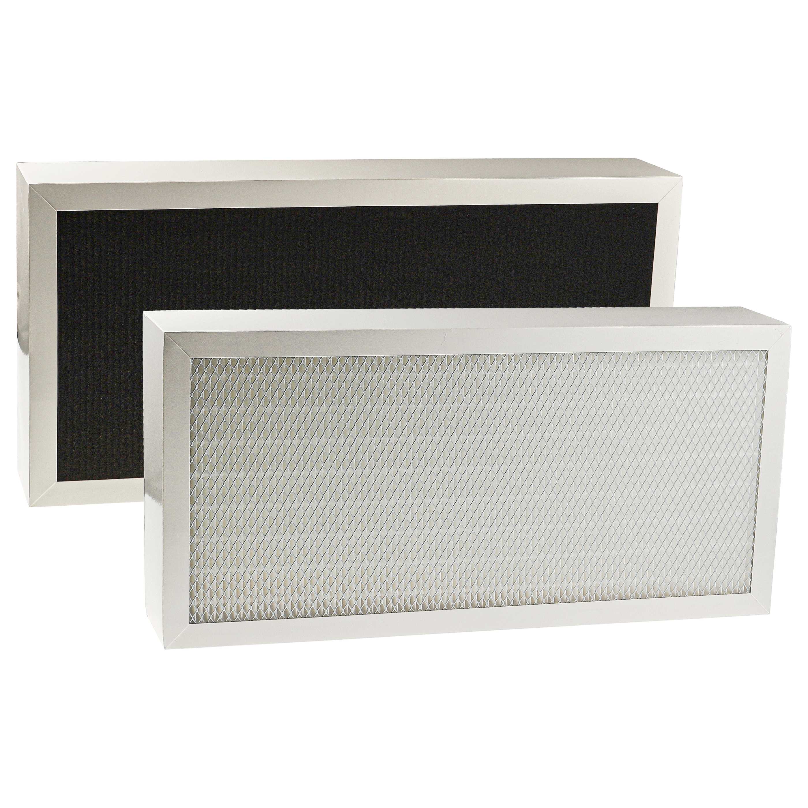 2 Part Filter Set replaces Blueair F400PA for Air Purifier - HEPA filter, activated carbon filter