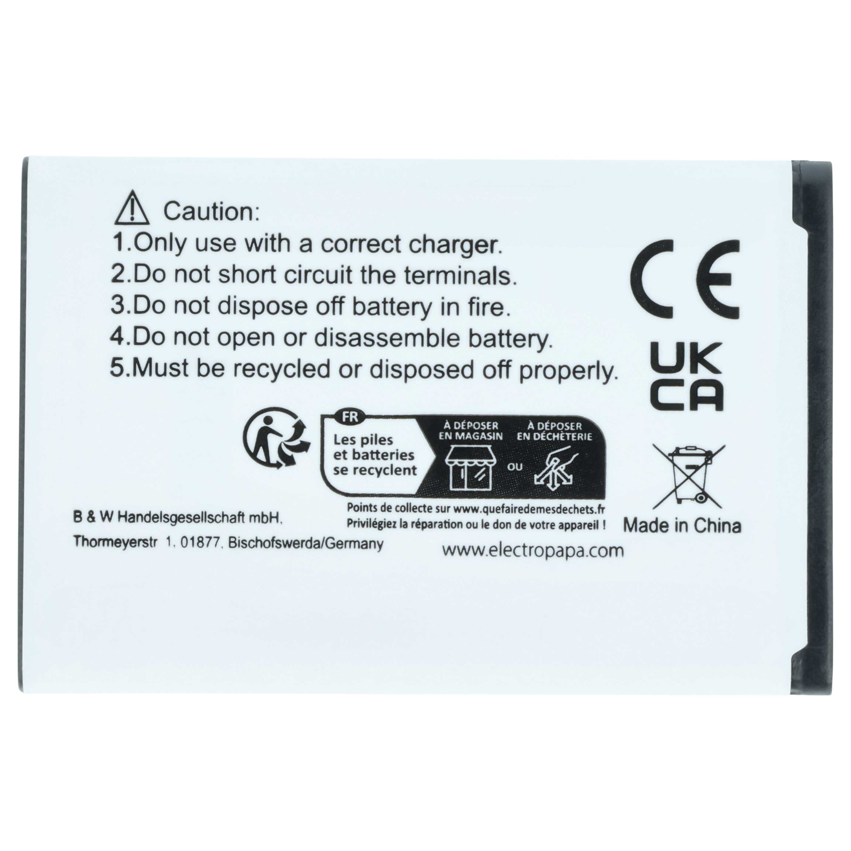 Akumulator do telefonu smartfona zamiennik Samsung AB463651BABSTD, AB463651BA - 700 mAh 3,7 V Li-Ion
