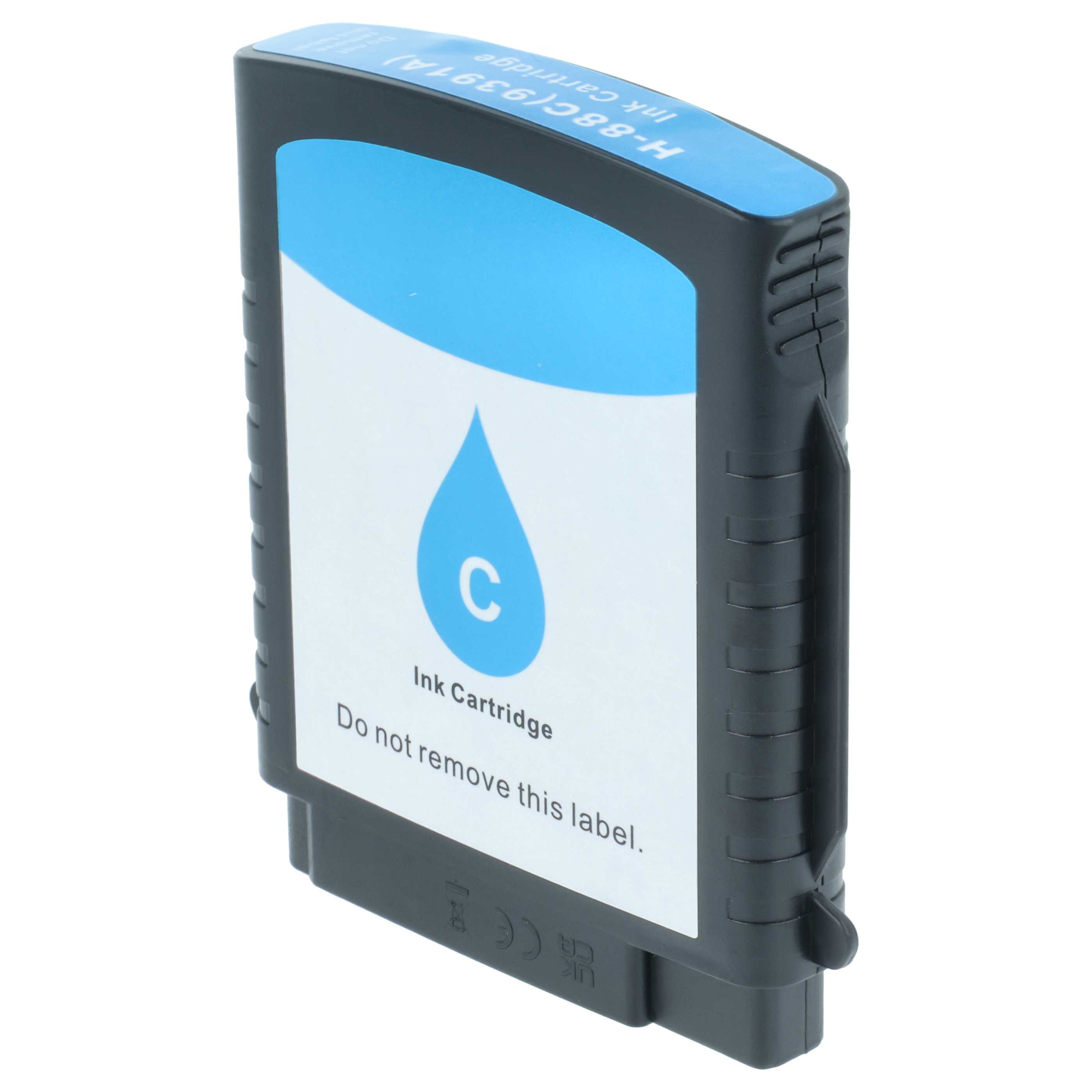 Ink Cartridge Suitable for Officejet Pro HP Printer - Cyan 28 ml + Chip