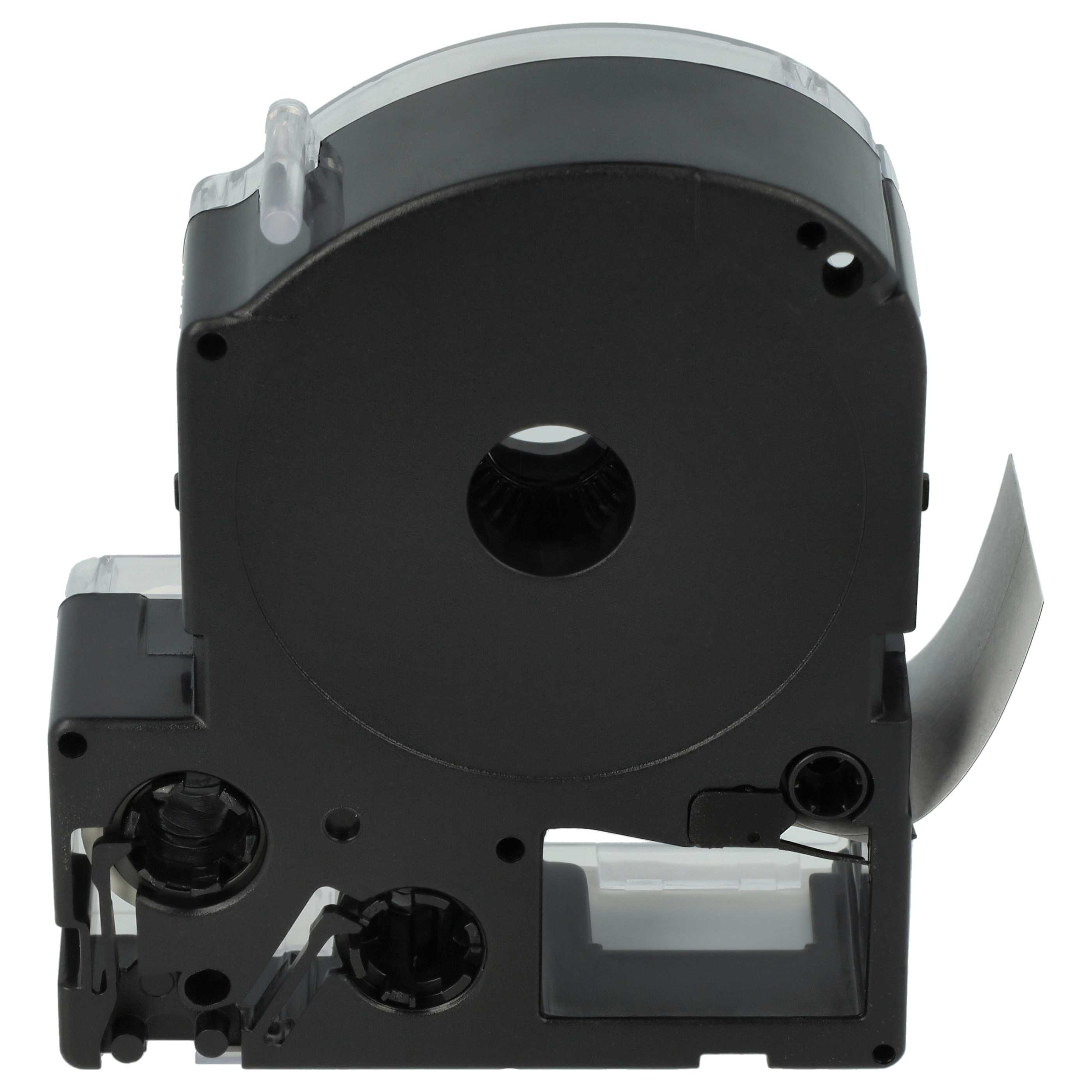 Cassetta nastro sostituisce Epson LC-6BWV per etichettatrice 24mm bianco - nero