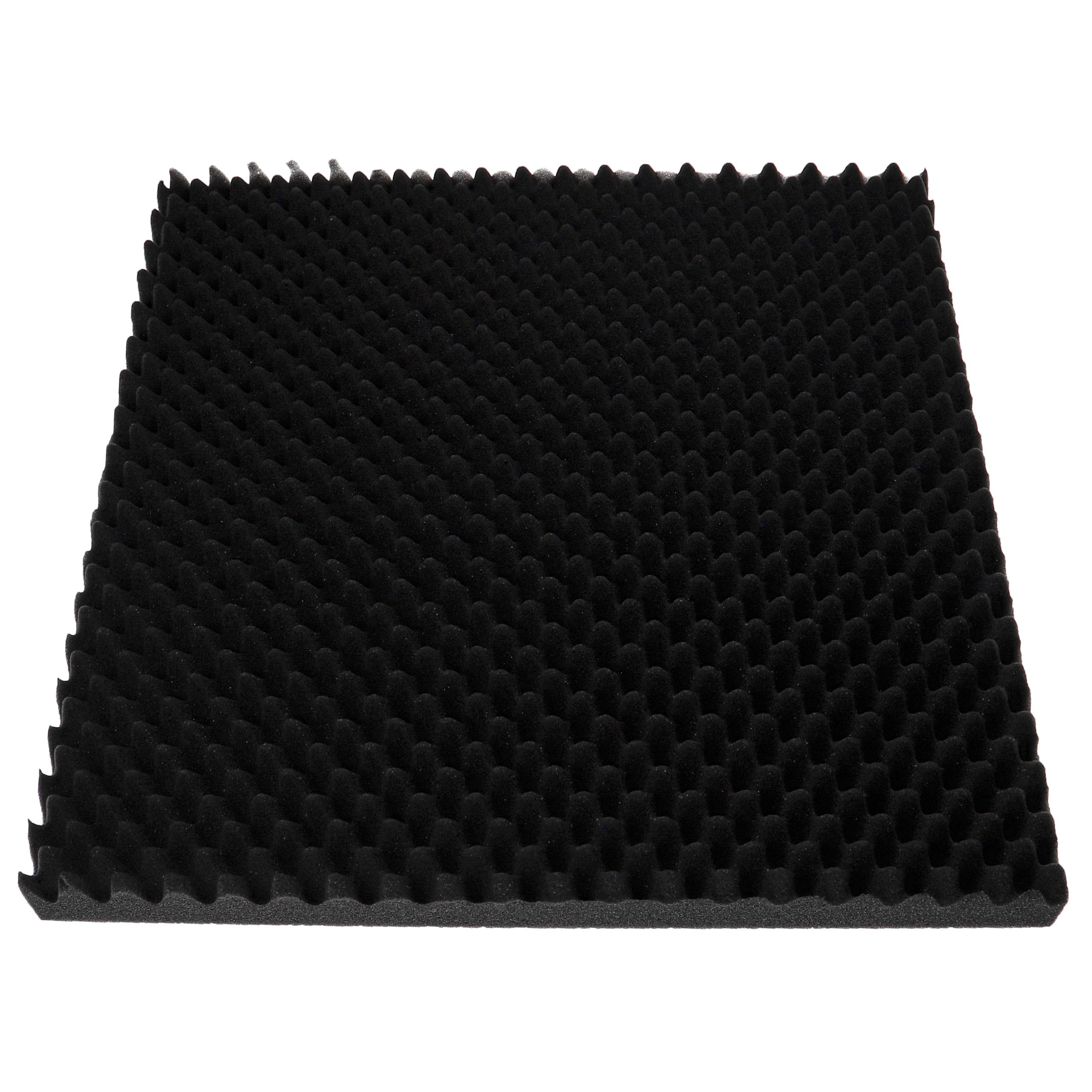 vhbw Foam Insert for Toolbox -nap foam, with Soundproofing Black