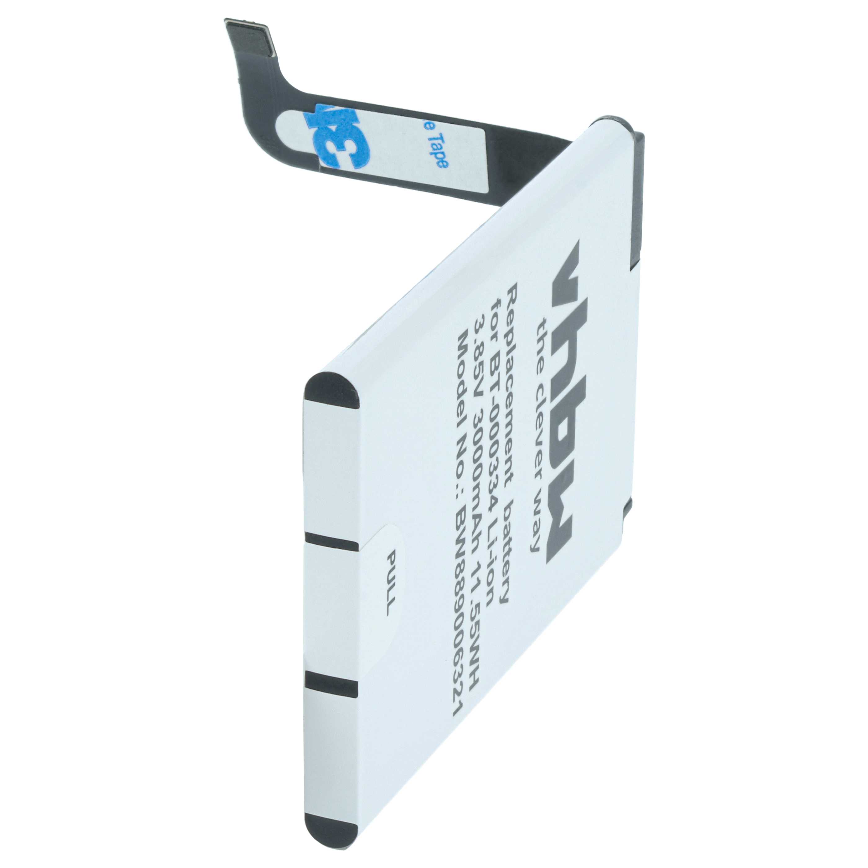 3x Battery replaces Zebra 03MAY18, BT-000334, BT-000334-1 for Zebra Barcode Scanner POS - 3000 mAh 3.85 V